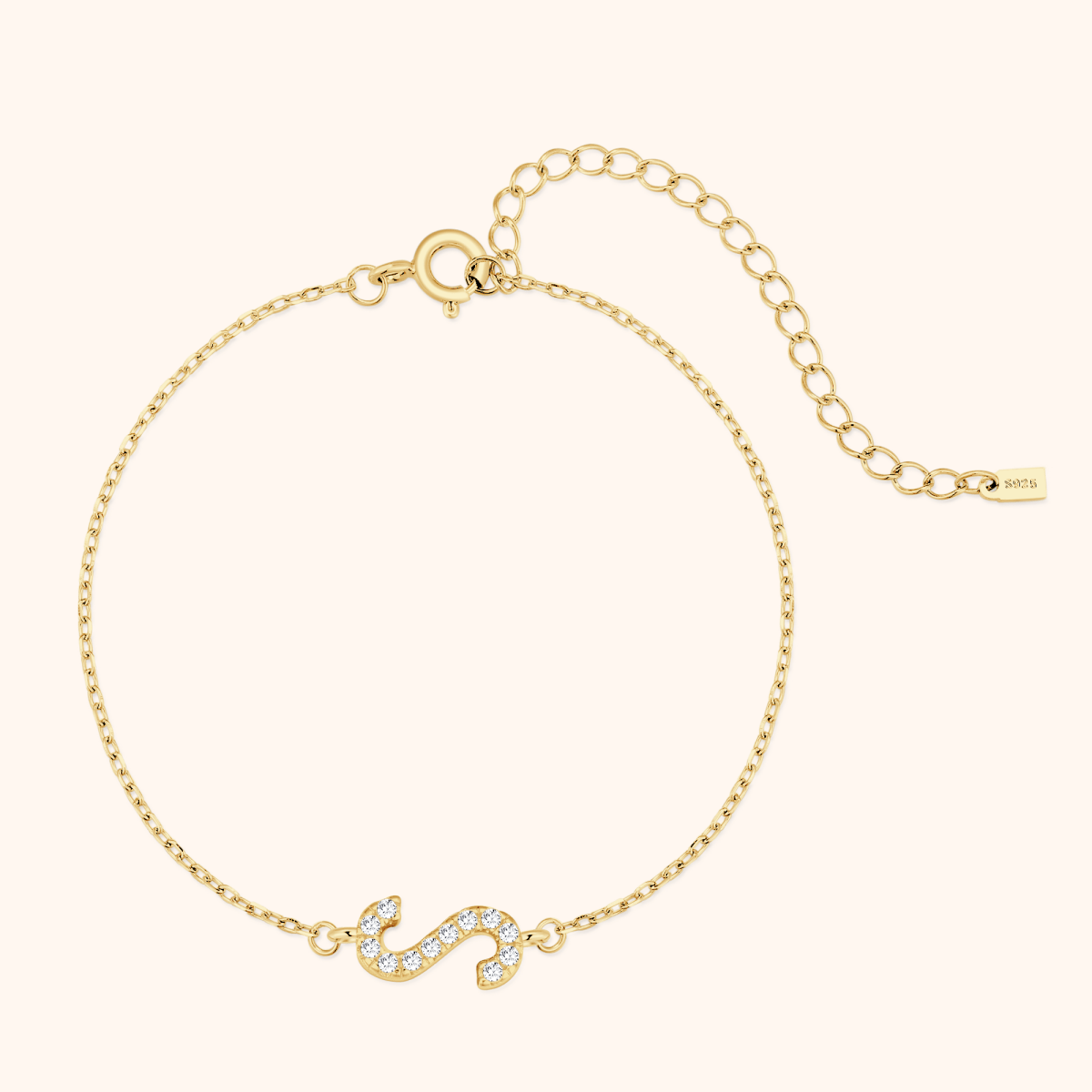 Alpha Letters Glitter Armband - Emily Schmuck