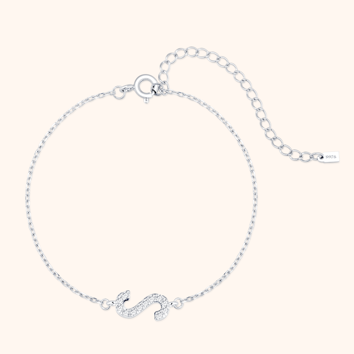 Alpha Letters Glitter Armband - Emily Schmuck