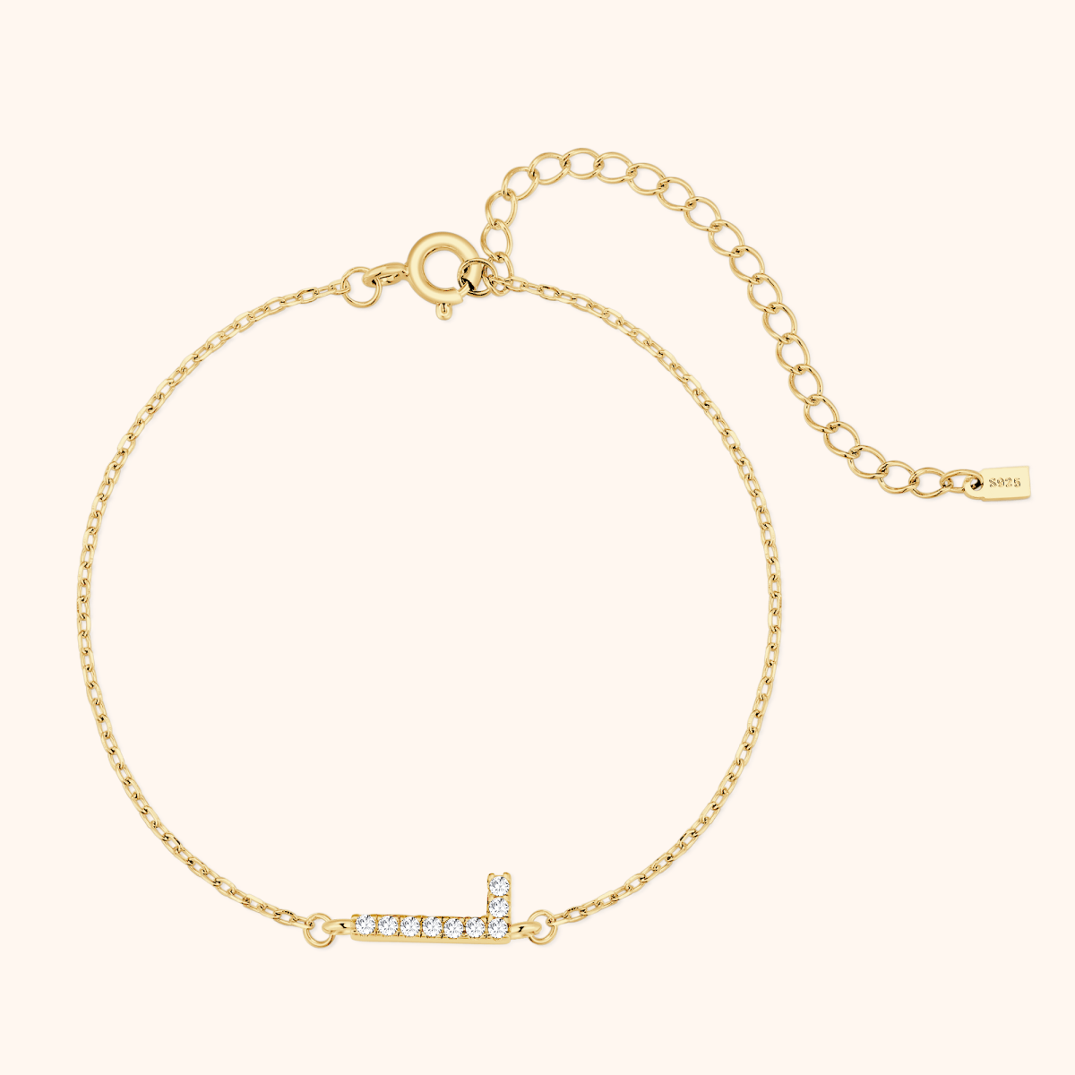 Alpha Letters Glitter Armband - Emily Schmuck