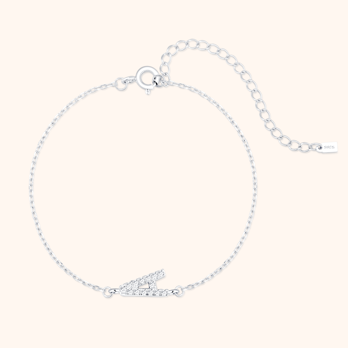 Alpha Letters Glitter Armband