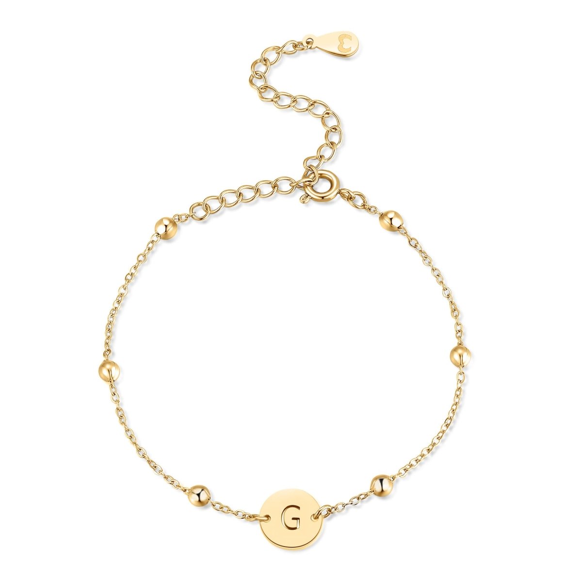 "Initiale Kreis" Armband - Emily Schmuck