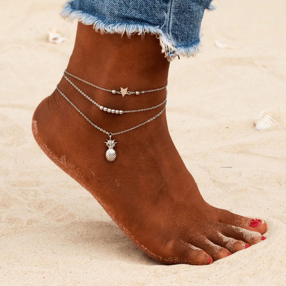 "Sommer" Fußkettchen - Emily Schmuck