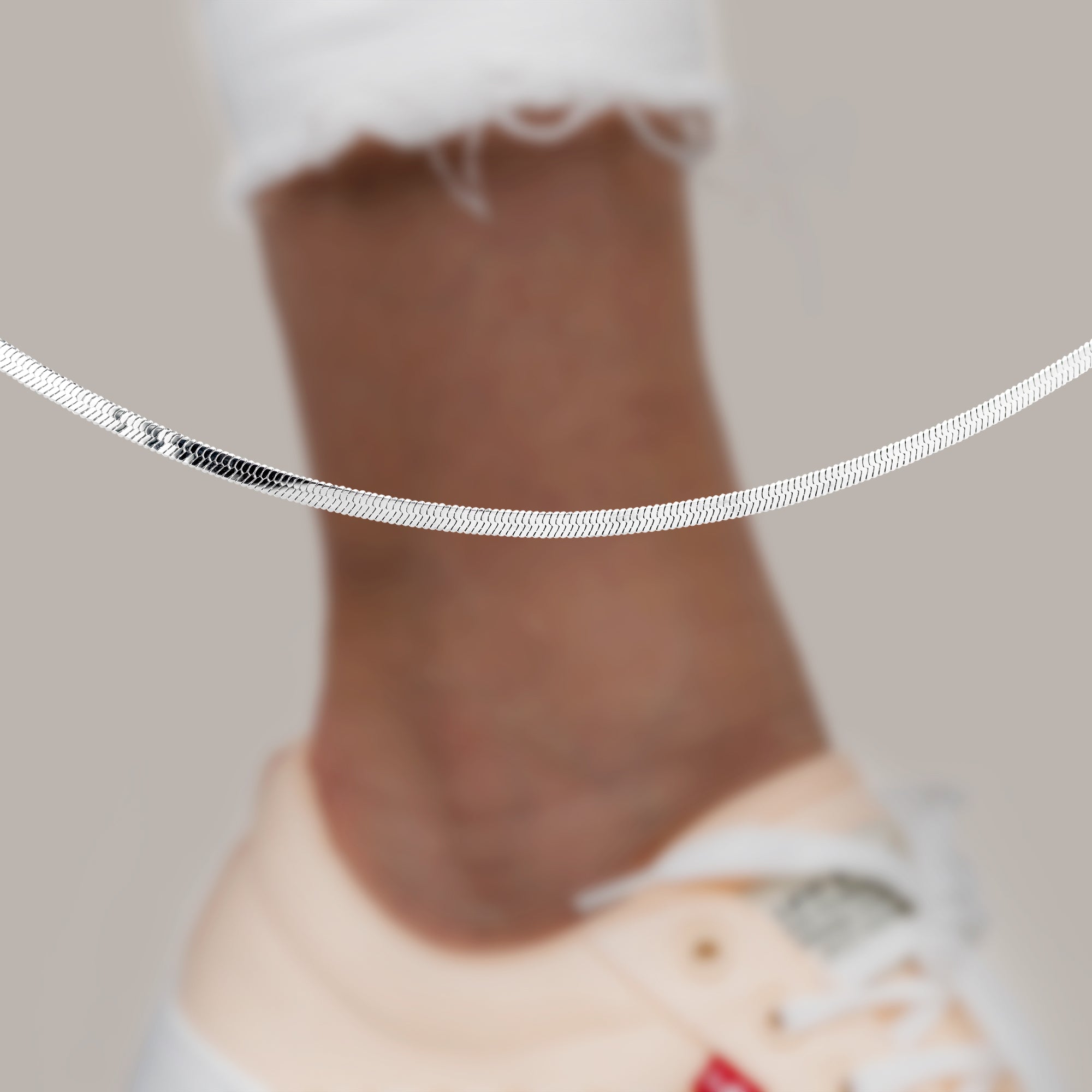 "Kleopatra 4MM" Fußkettchen - Emily Schmuck