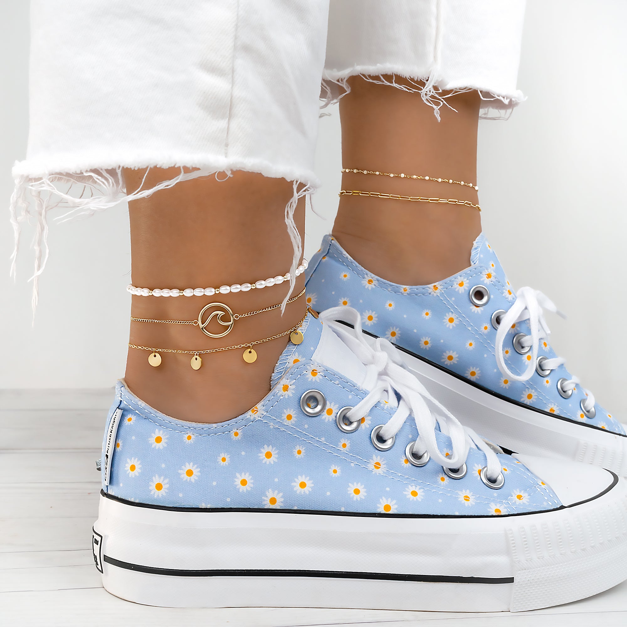 "Nuka" Fußkettchen - Emily Schmuck