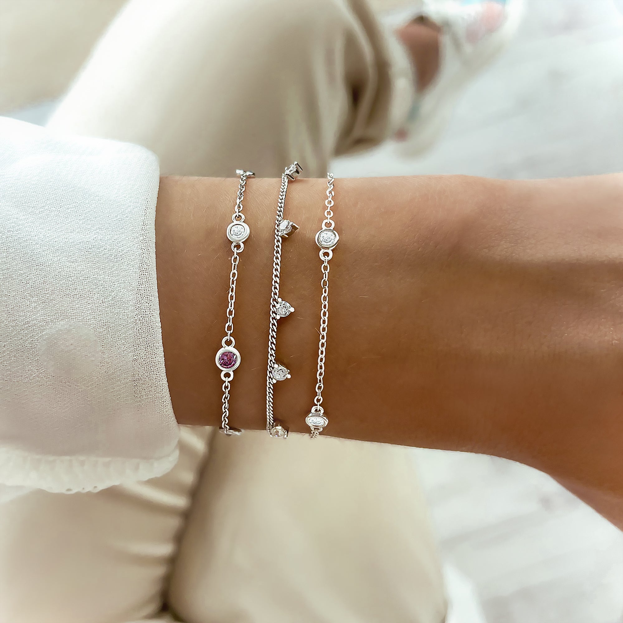 "Vier Glänzende" Armband - Emily Schmuck