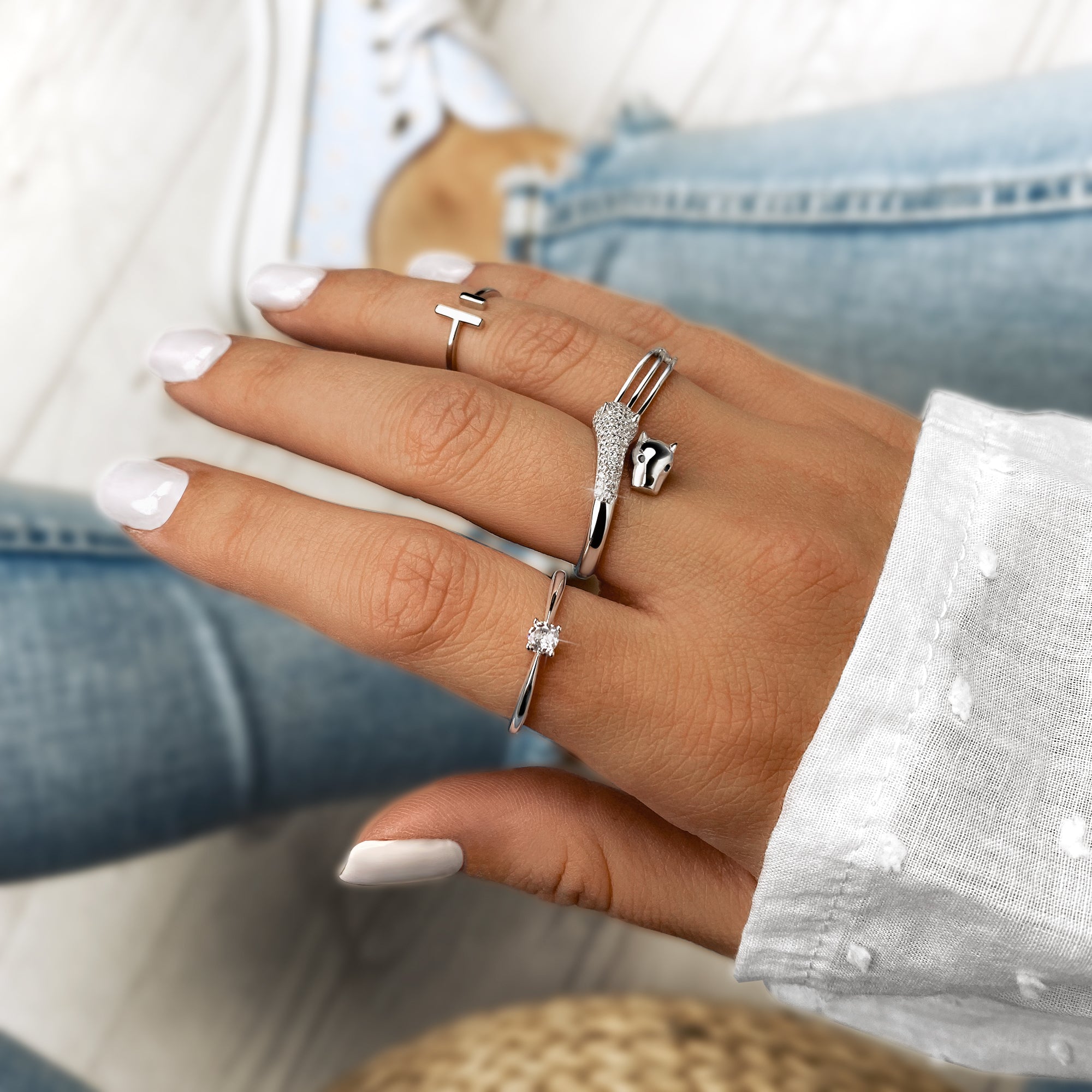 "Magnet" Fußring - Emily Schmuck