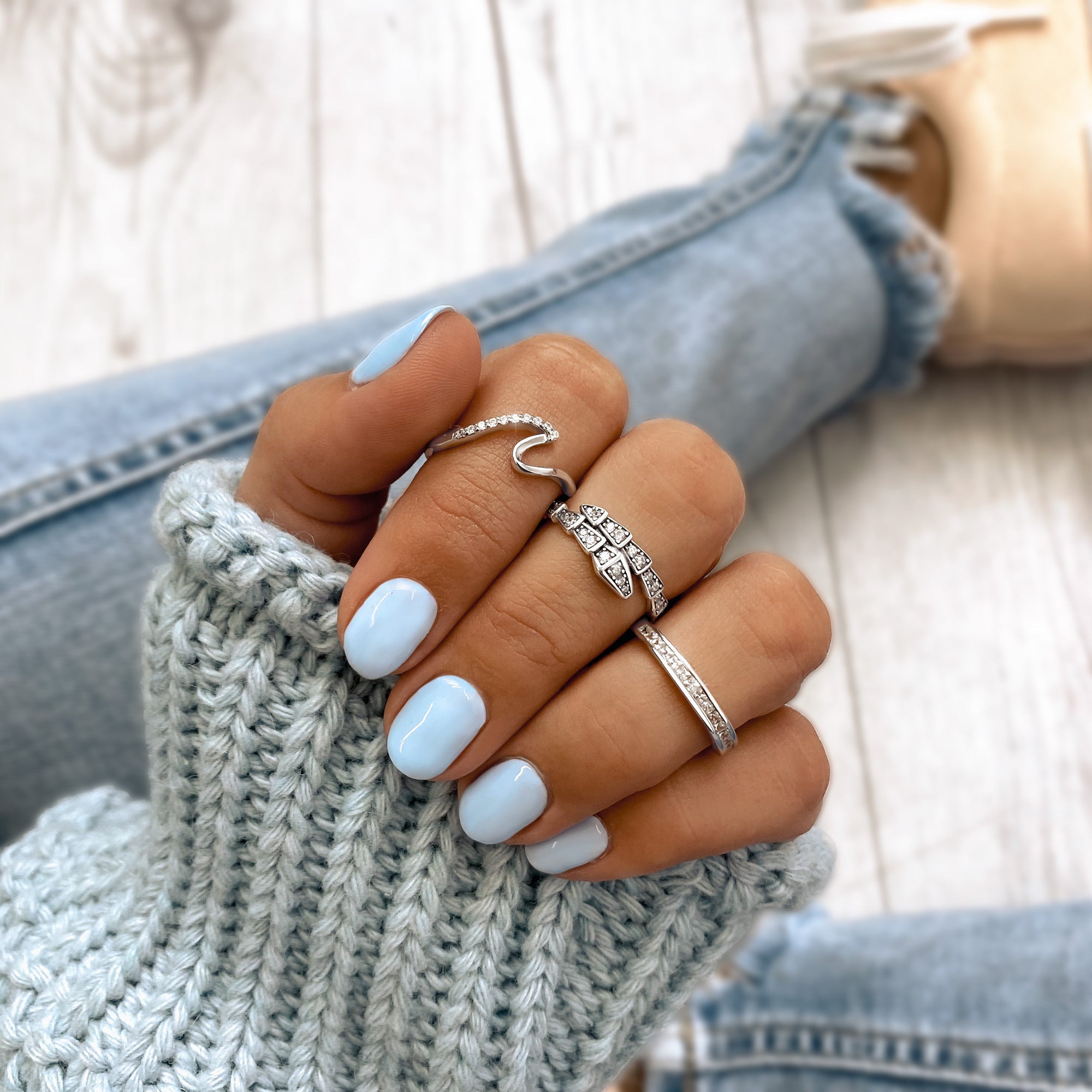 "Glänzende Schlange" Ring - Emily Schmuck