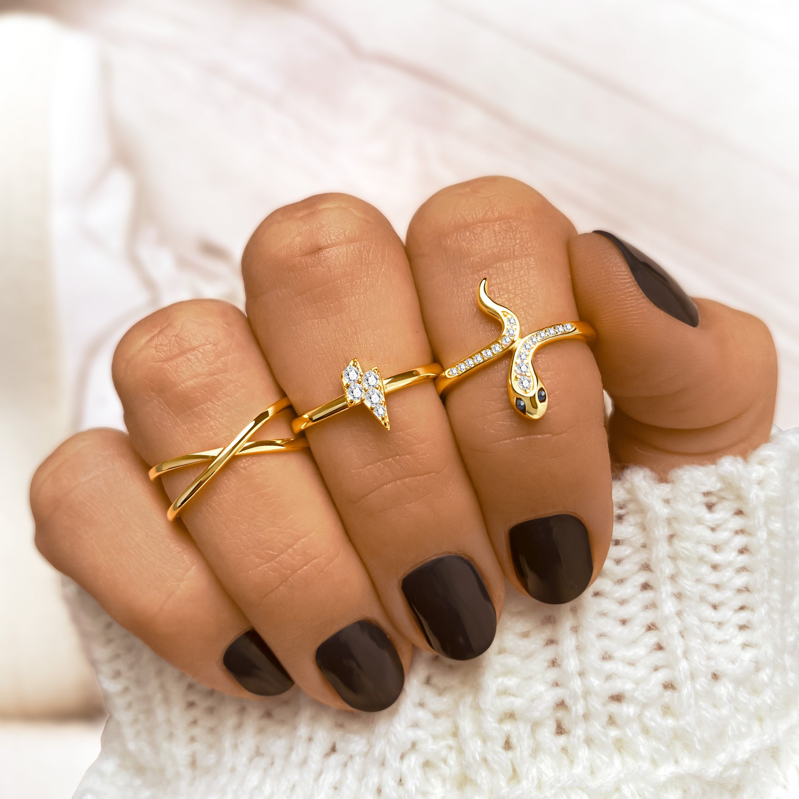 "Doppelt" Midi Ring - Emily Schmuck