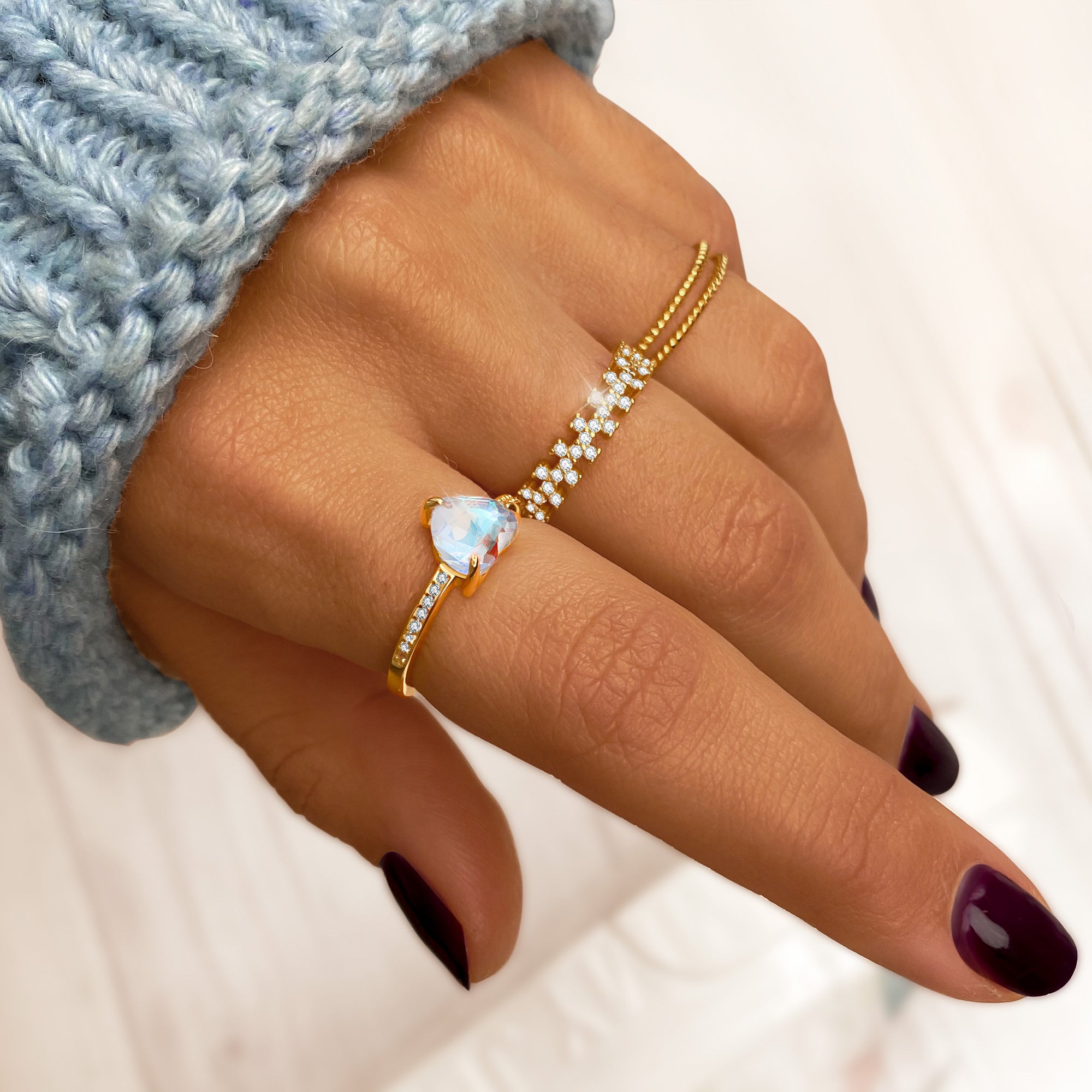 "Geflochtene Leinen" Ring - Emily Schmuck