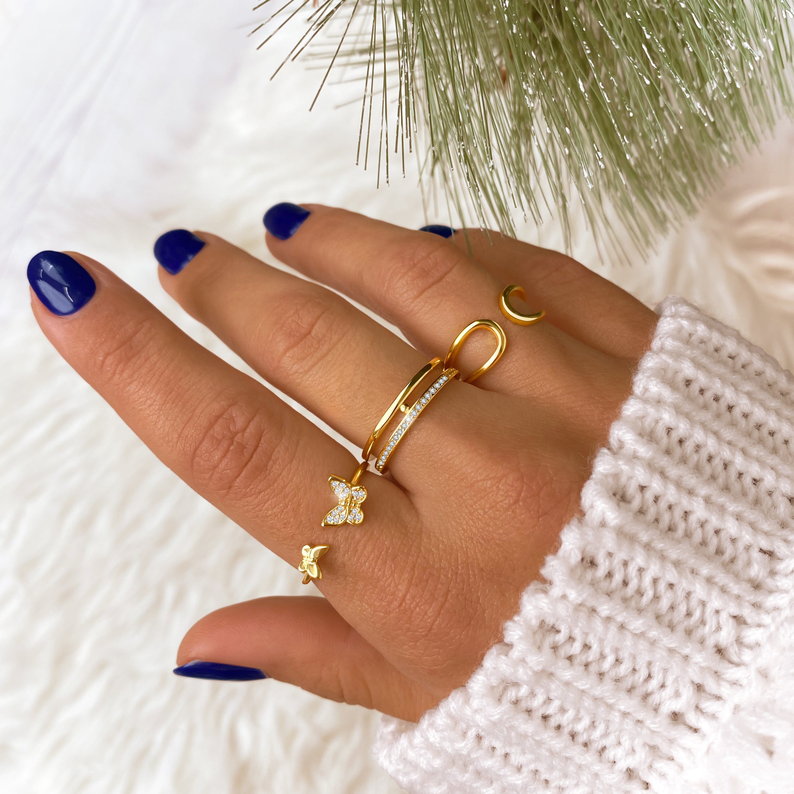 "Kleine Schmetterlinge" Ring - Emily Schmuck