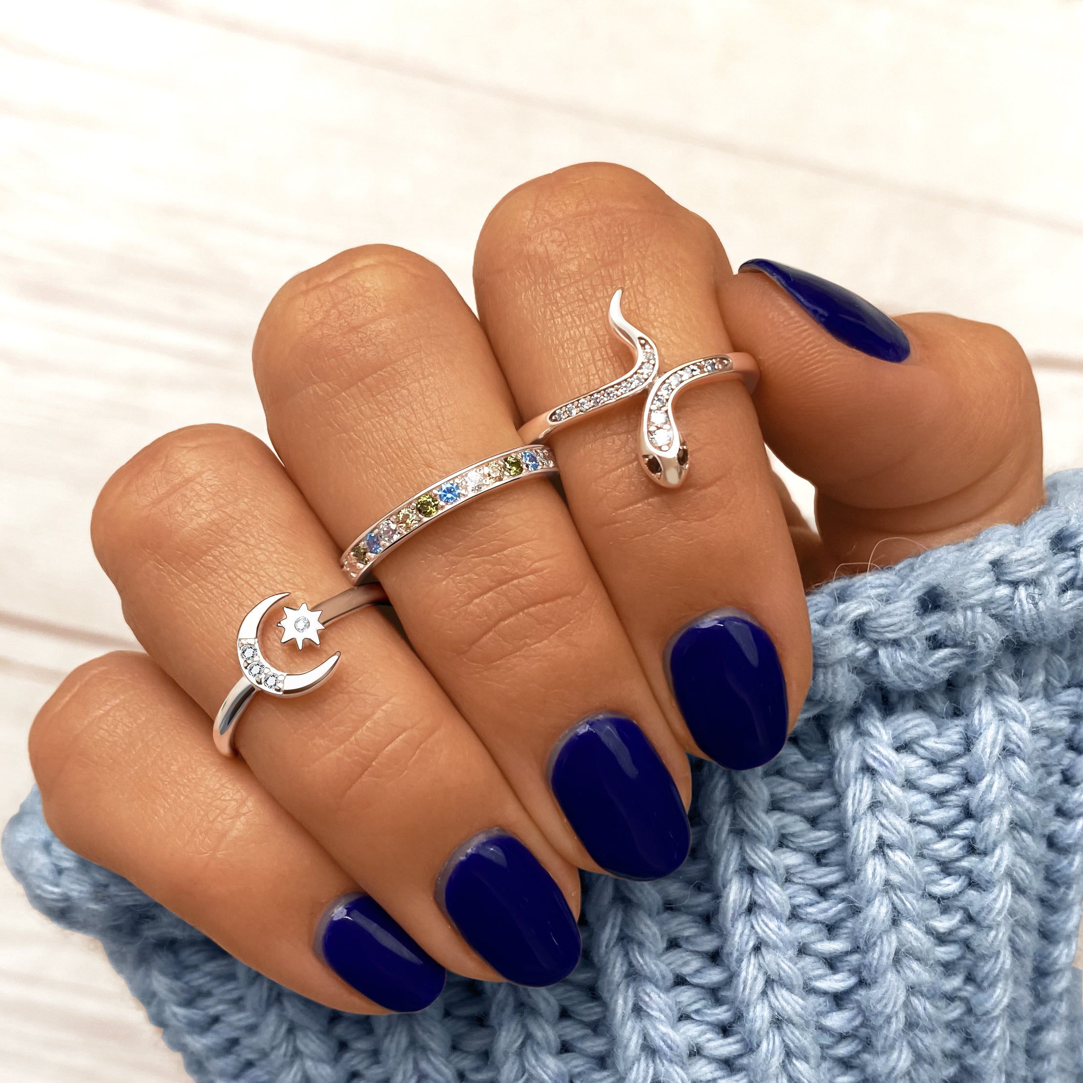 "Sterne und Mond" Ring - Emily Schmuck