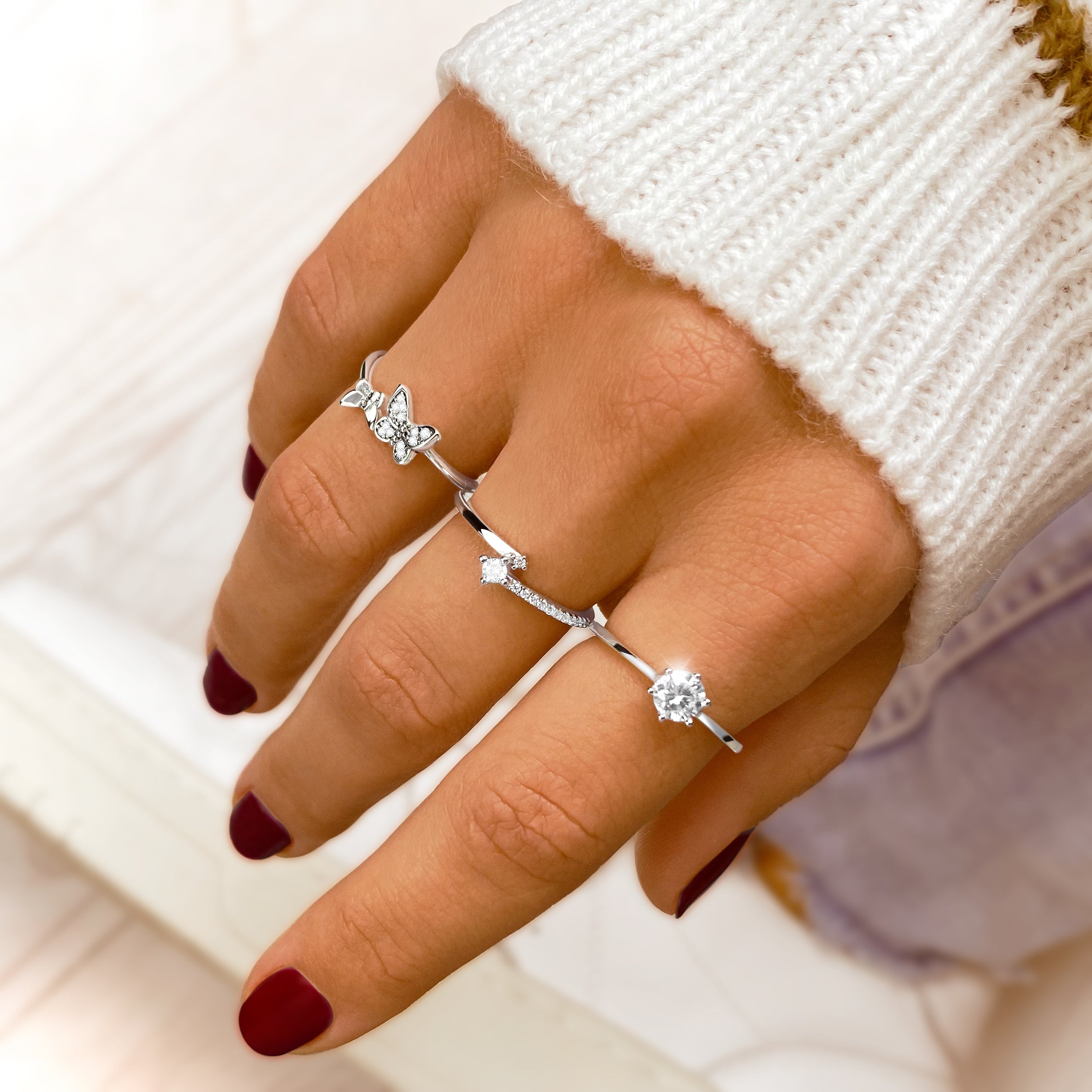 "Kleine Schmetterlinge" Ring - Emily Schmuck