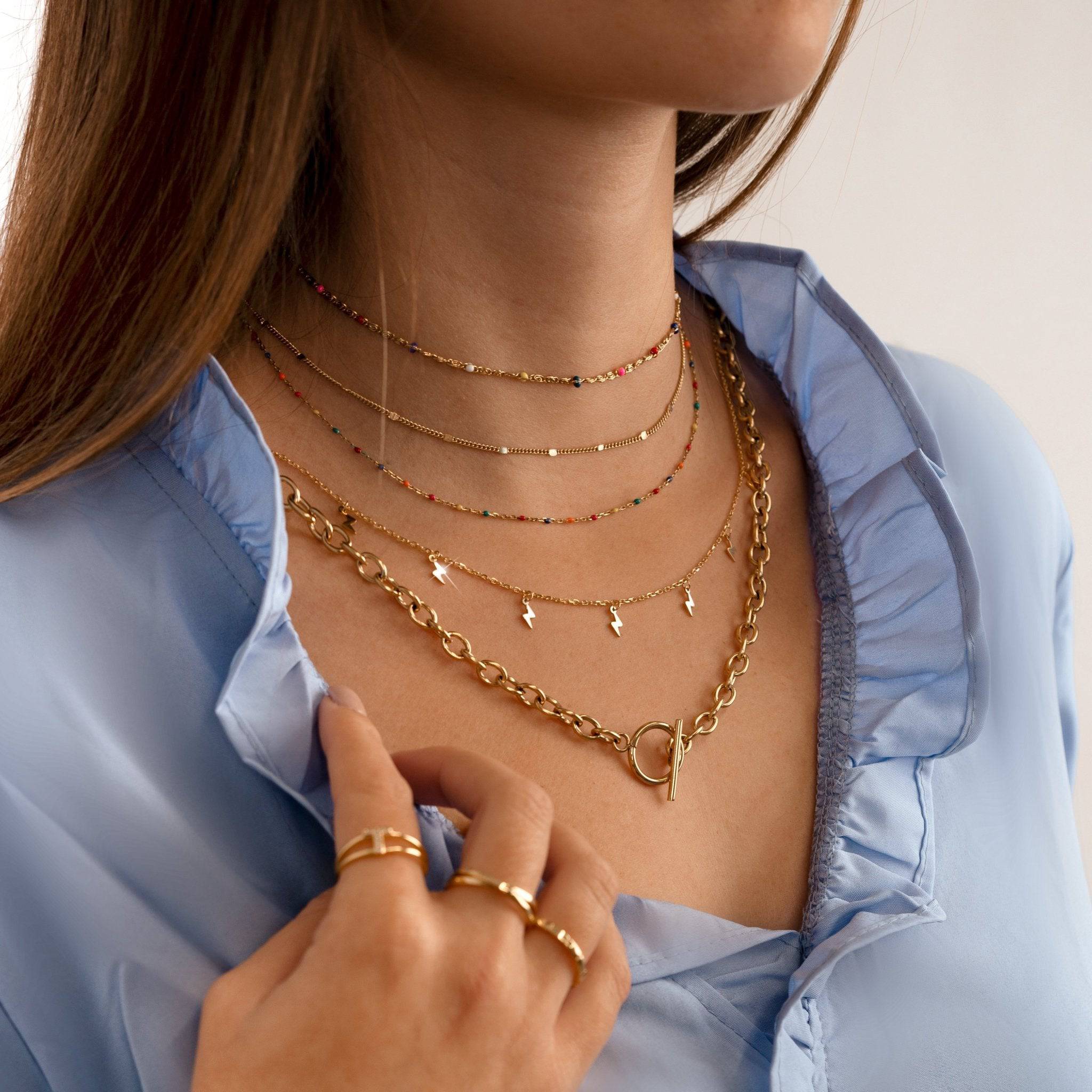 "Blitzschlag Blitzschutz" Halskette - Emily Schmuck