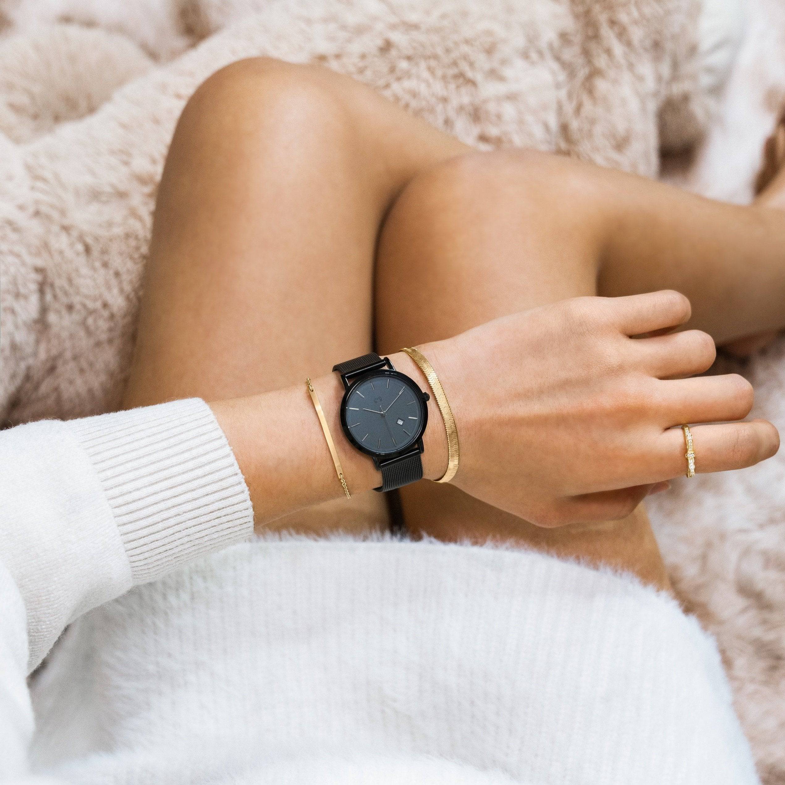 "Emily Schmuck" Uhr ~ Anthrazit - Emily Schmuck