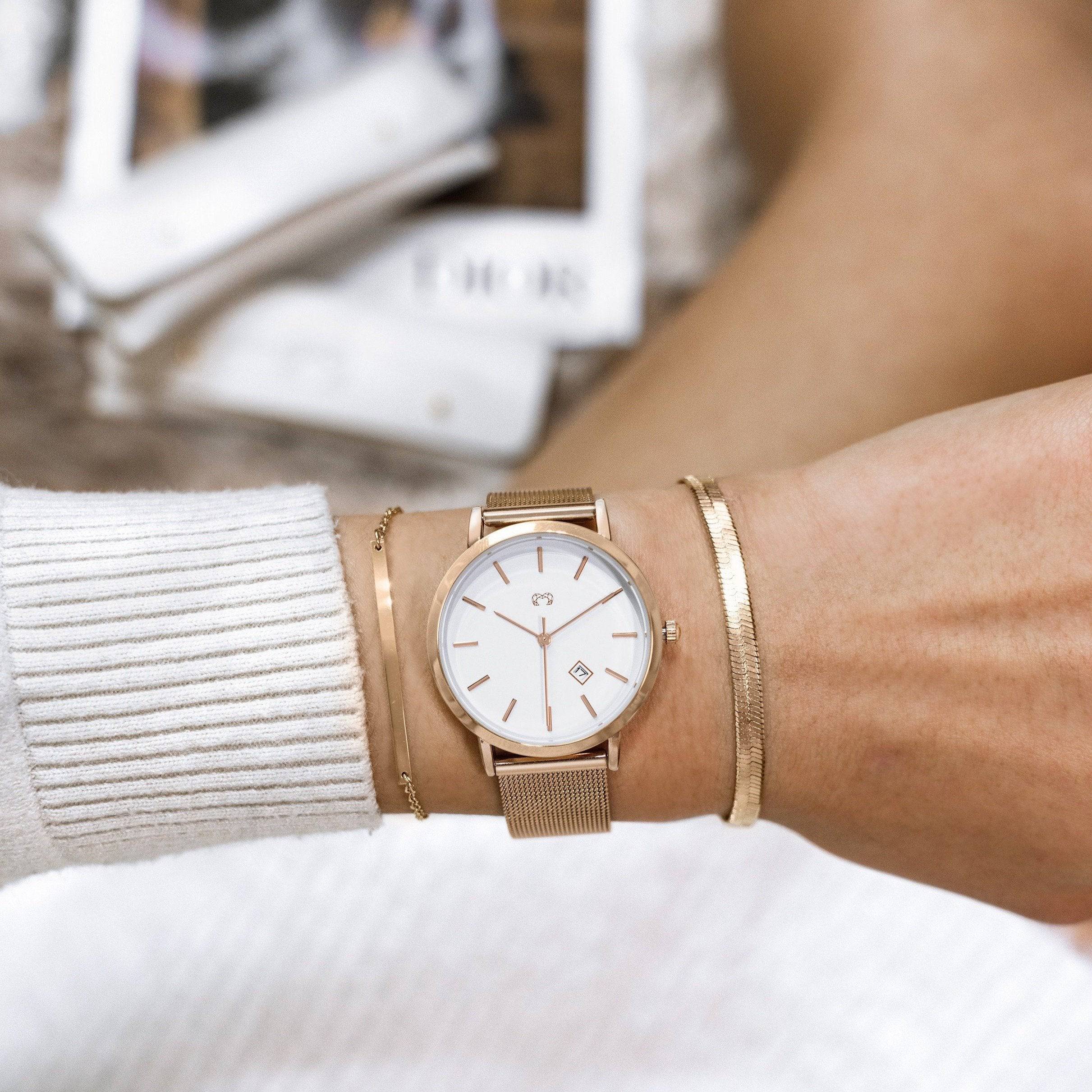 "Emily Schmuck" Uhr ~ RosaWeiß - Emily Schmuck
