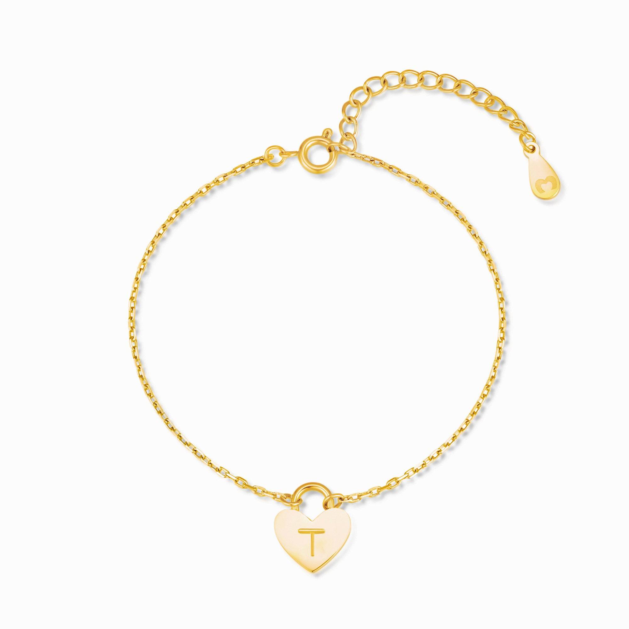 "Initial Herz" Armband - Emily Schmuck