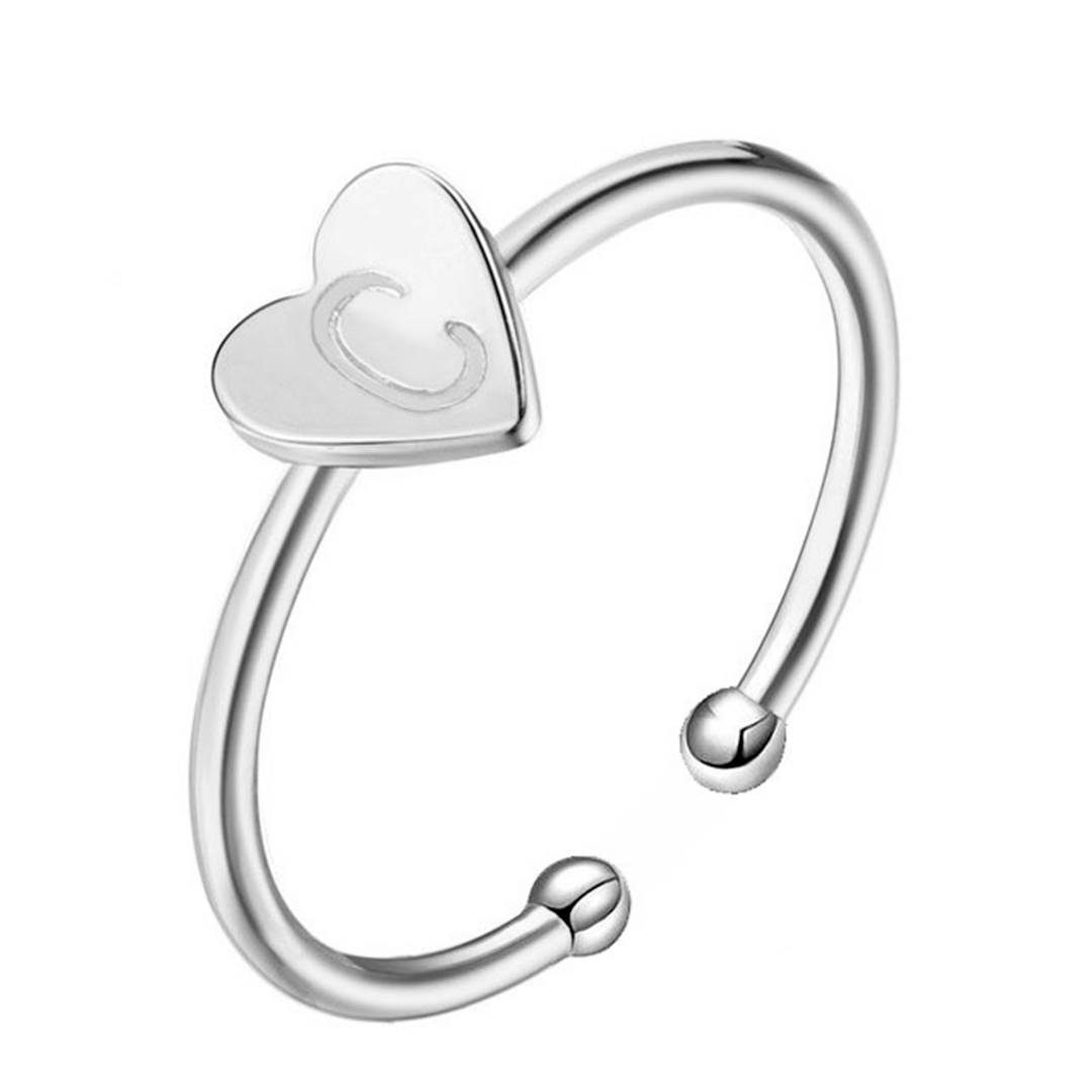 "Initial" Ring/Rose Gold - Emily Schmuck