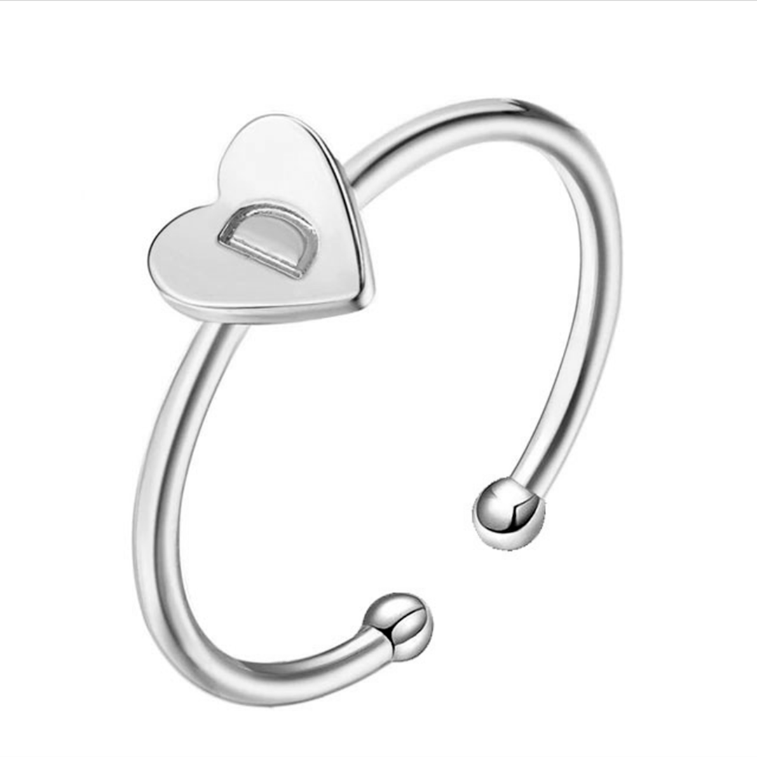 "Initial" Ring/Rose Gold - Emily Schmuck