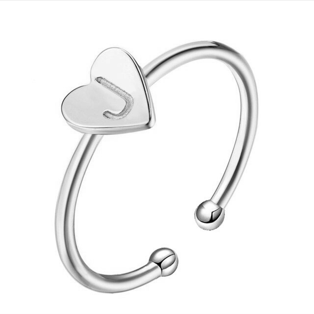 "Initial" Ring/Rose Gold - Emily Schmuck