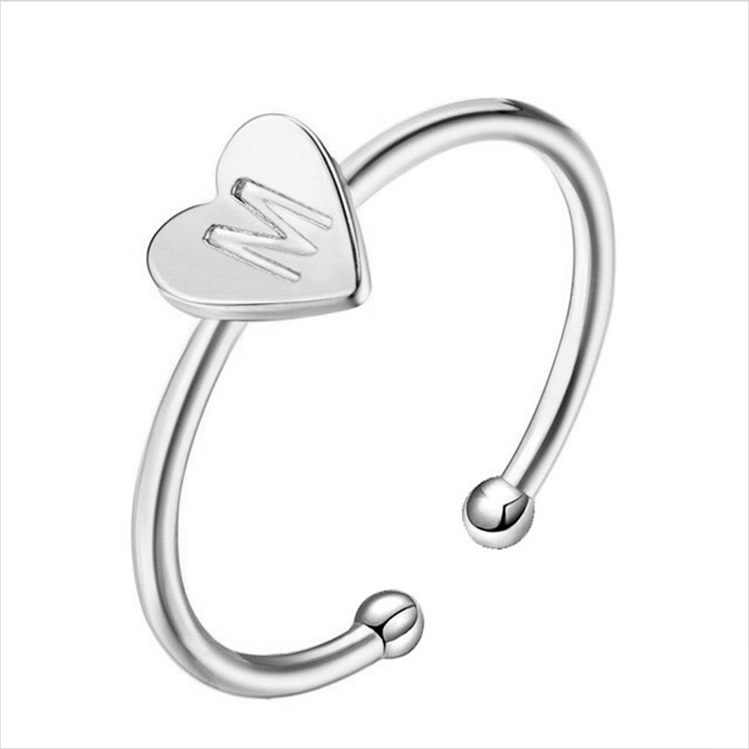 "Initial" Ring/Rose Gold - Emily Schmuck