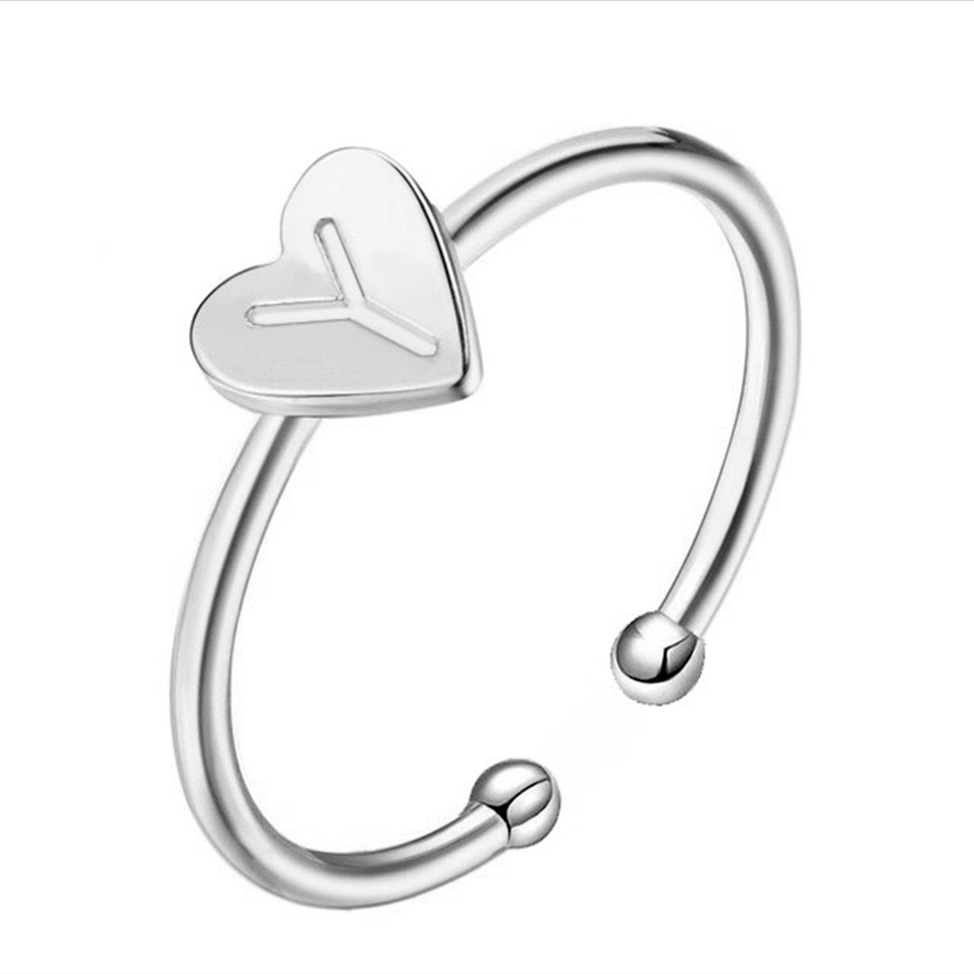 "Initial" Ring/Rose Gold - Emily Schmuck