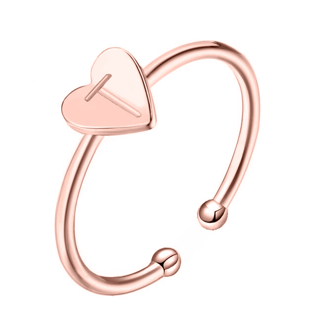"Initial" Ring/Rose Gold - Emily Schmuck