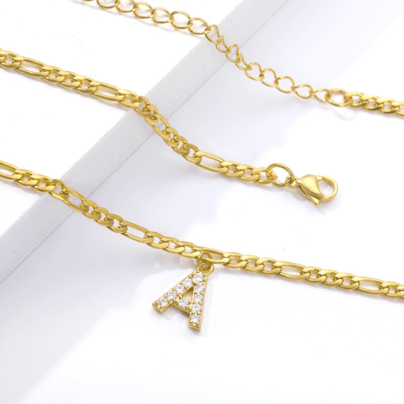 "Initialen" Fußkettchen - Emily Schmuck