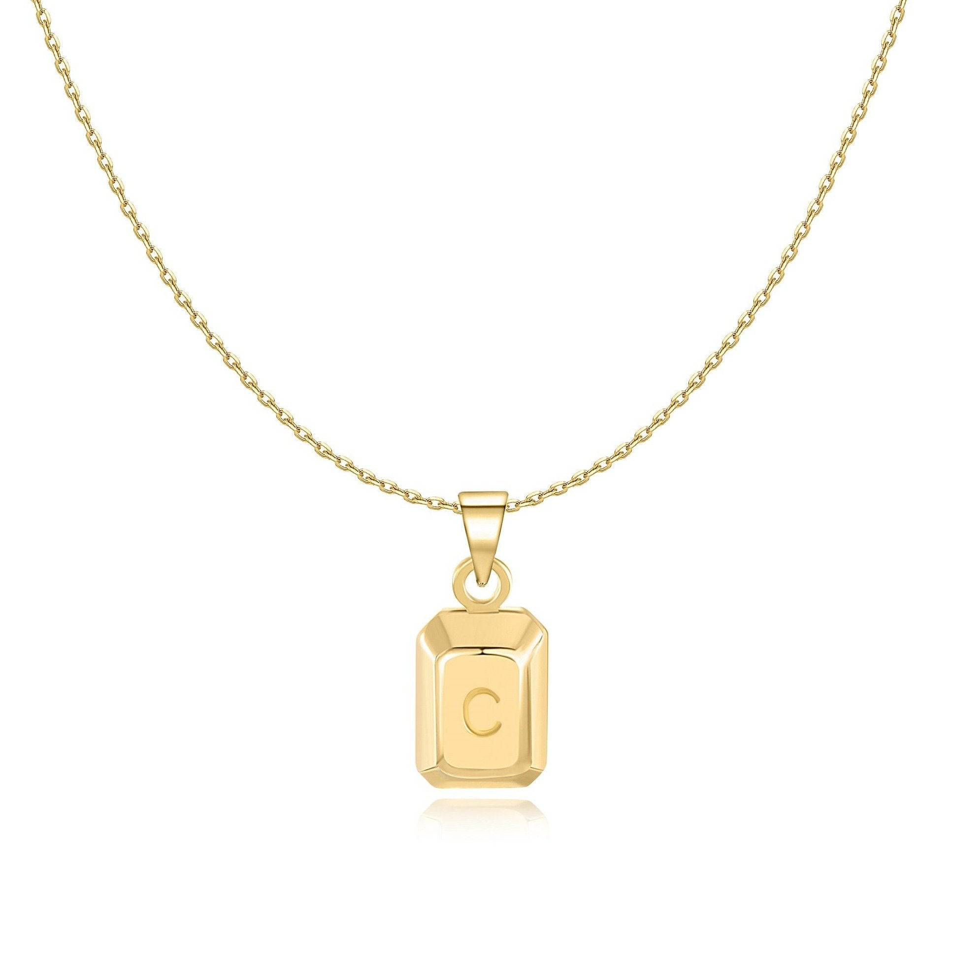 "Initialer Ingot" Halskette - Emily Schmuck