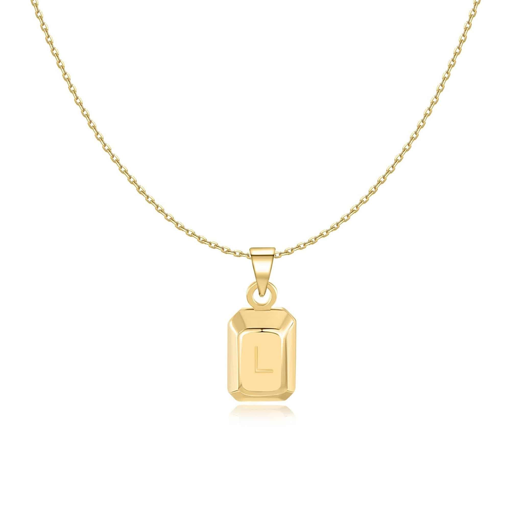 "Initialer Ingot" Halskette - Emily Schmuck