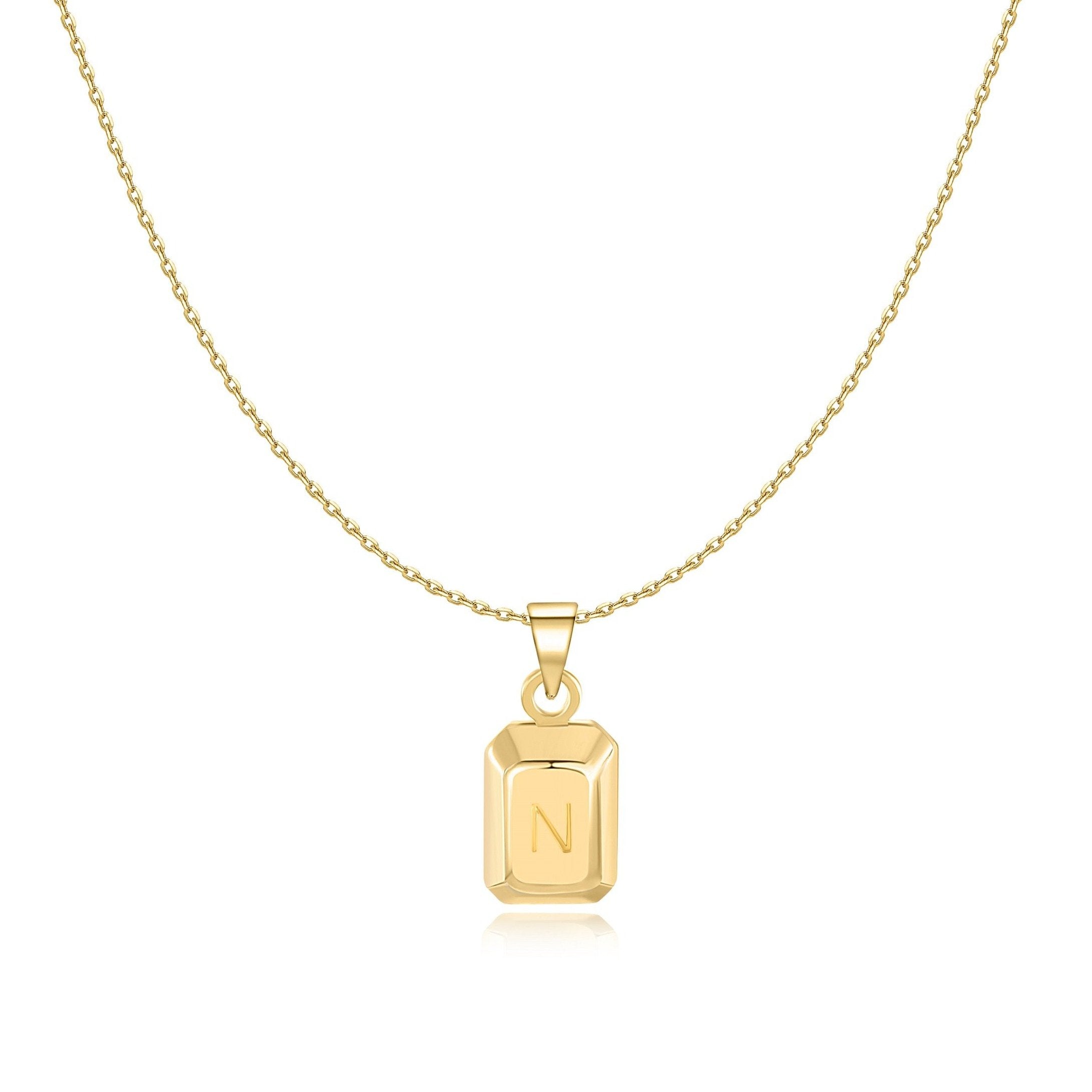 "Initialer Ingot" Halskette - Emily Schmuck