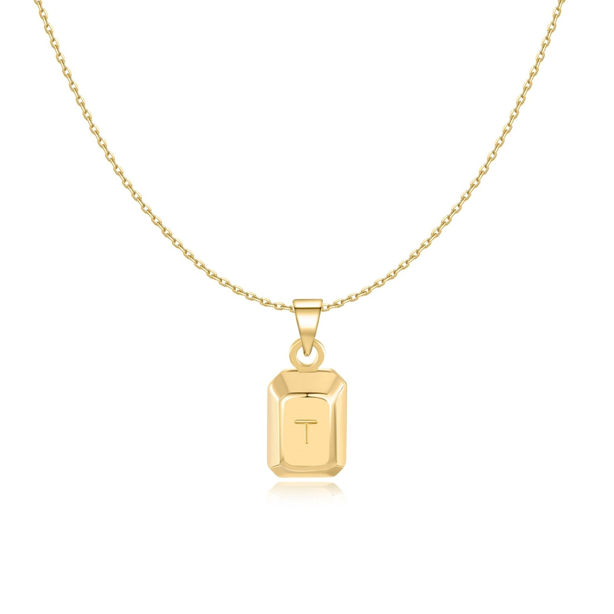 "Initialer Ingot" Halskette - Emily Schmuck