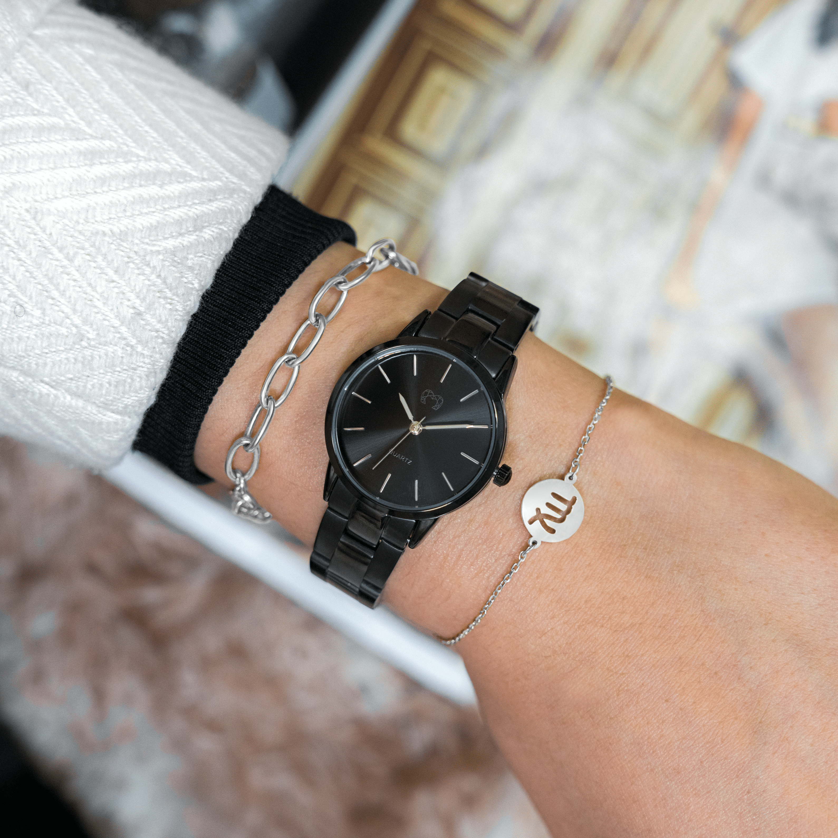 "Kalifornien" Uhr ~ Anthrazit - Emily Schmuck