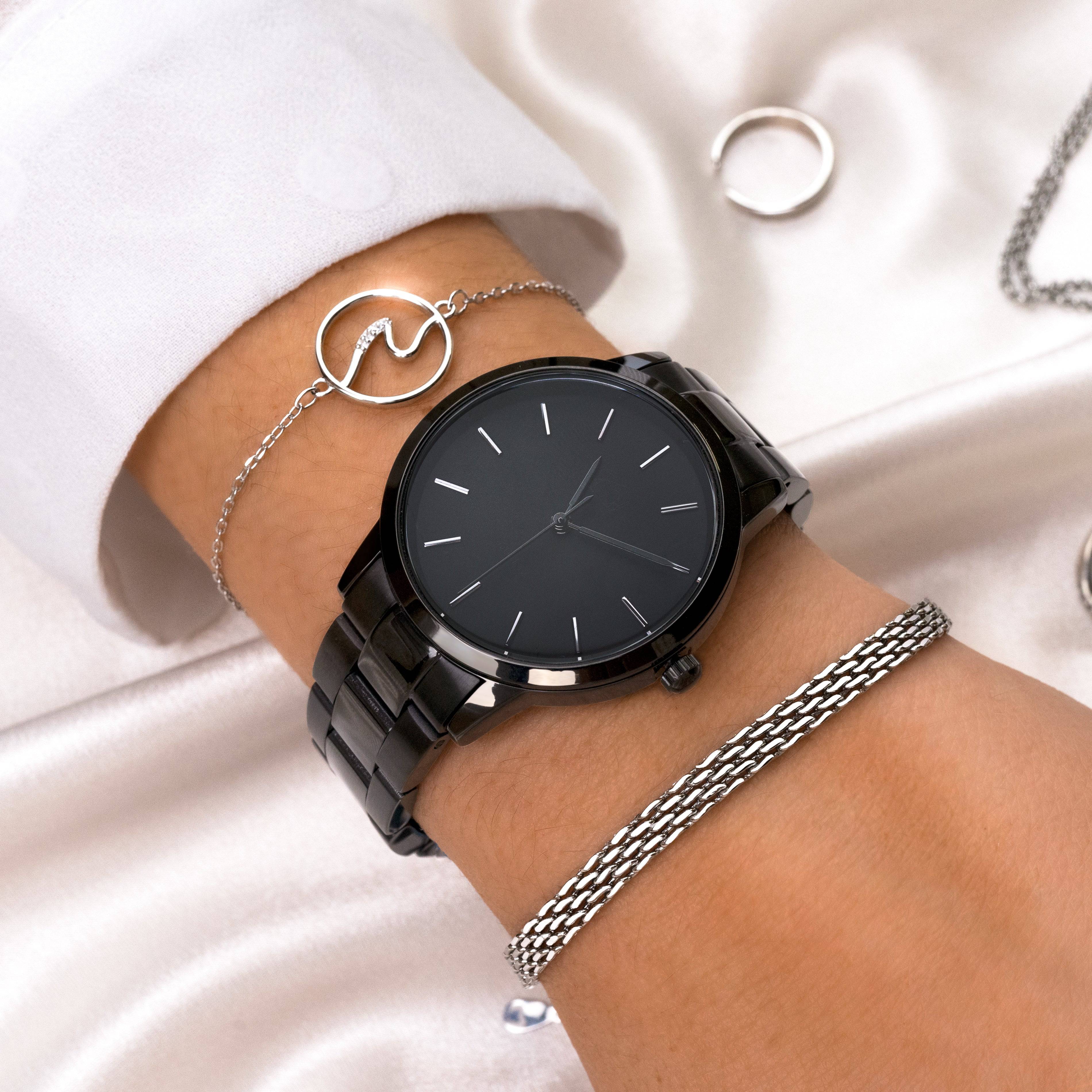 "Kalifornien" Uhr ~ Anthrazit - Emily Schmuck