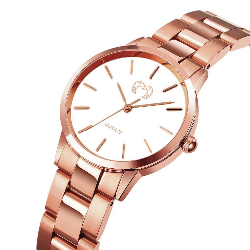 "Kalifornien" Uhr ~ RosaWeiß - Emily Schmuck