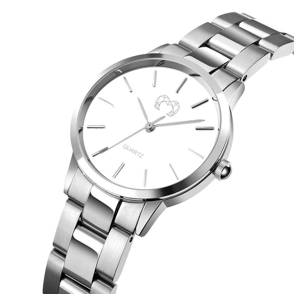 "Kalifornien" Uhr ~ SilberWeiß - Emily Schmuck