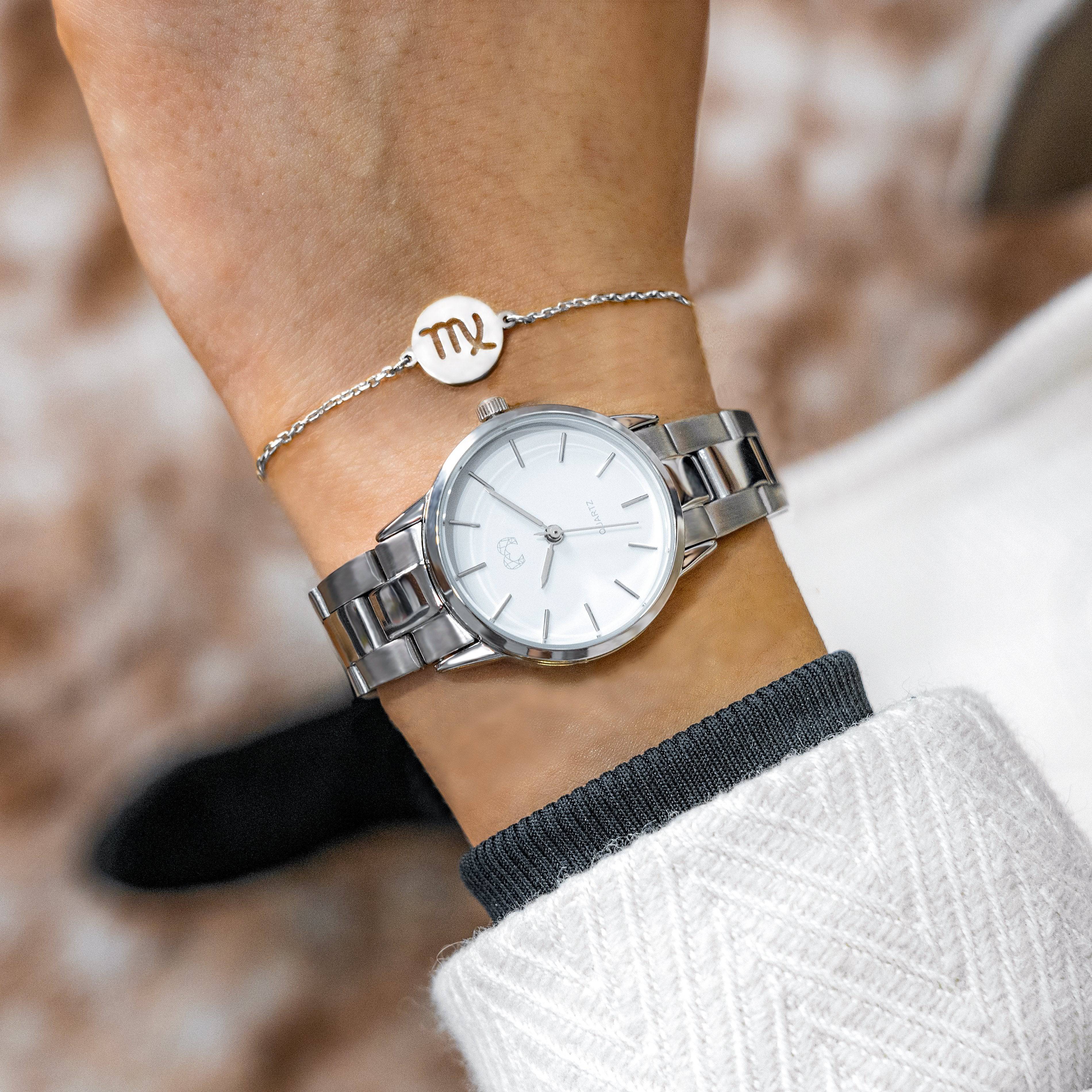 "Kalifornien" Uhr ~ SilberWeiß - Emily Schmuck
