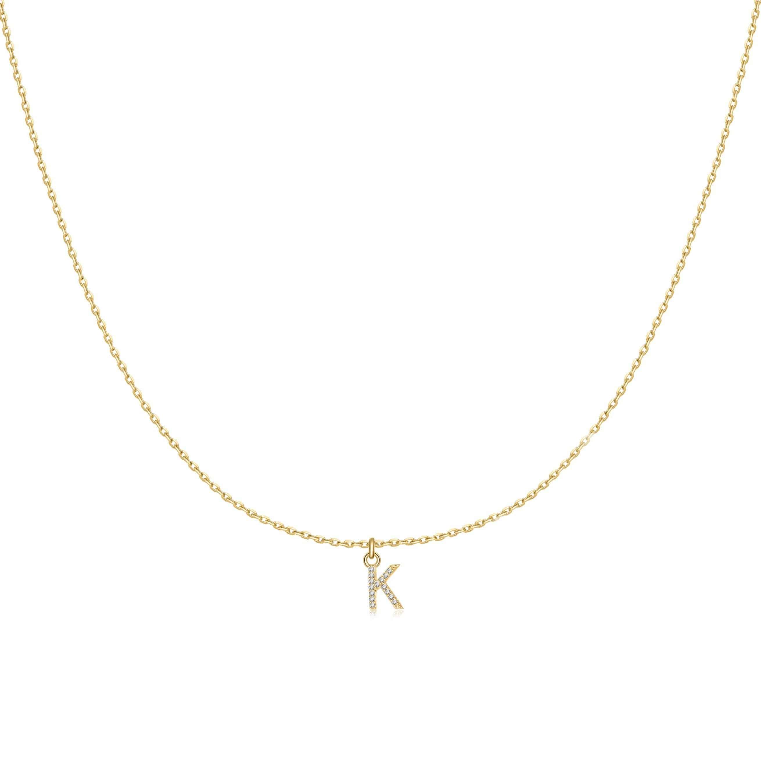 "Kleiner Anfangsbuchstabe" Halskette - Emily Schmuck