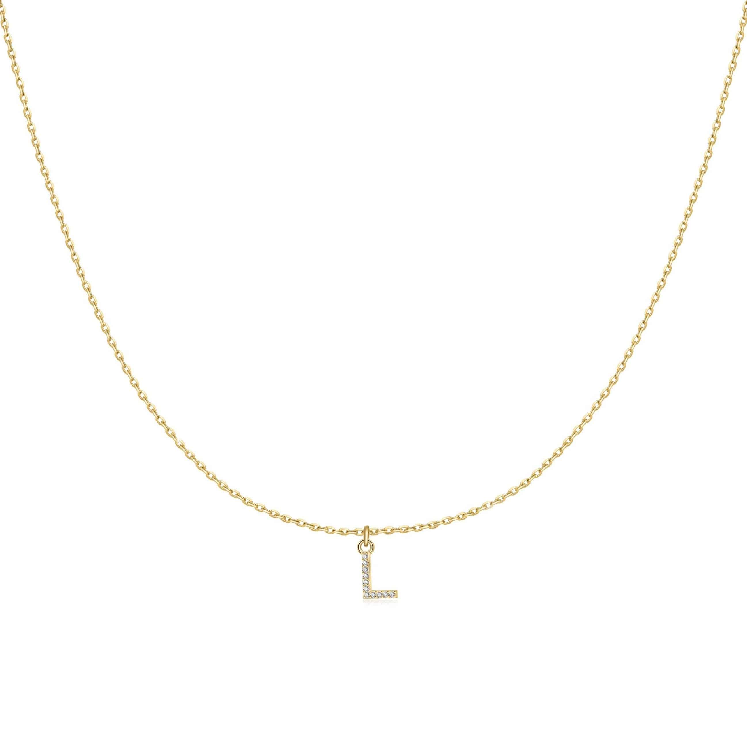 "Kleiner Anfangsbuchstabe" Halskette - Emily Schmuck