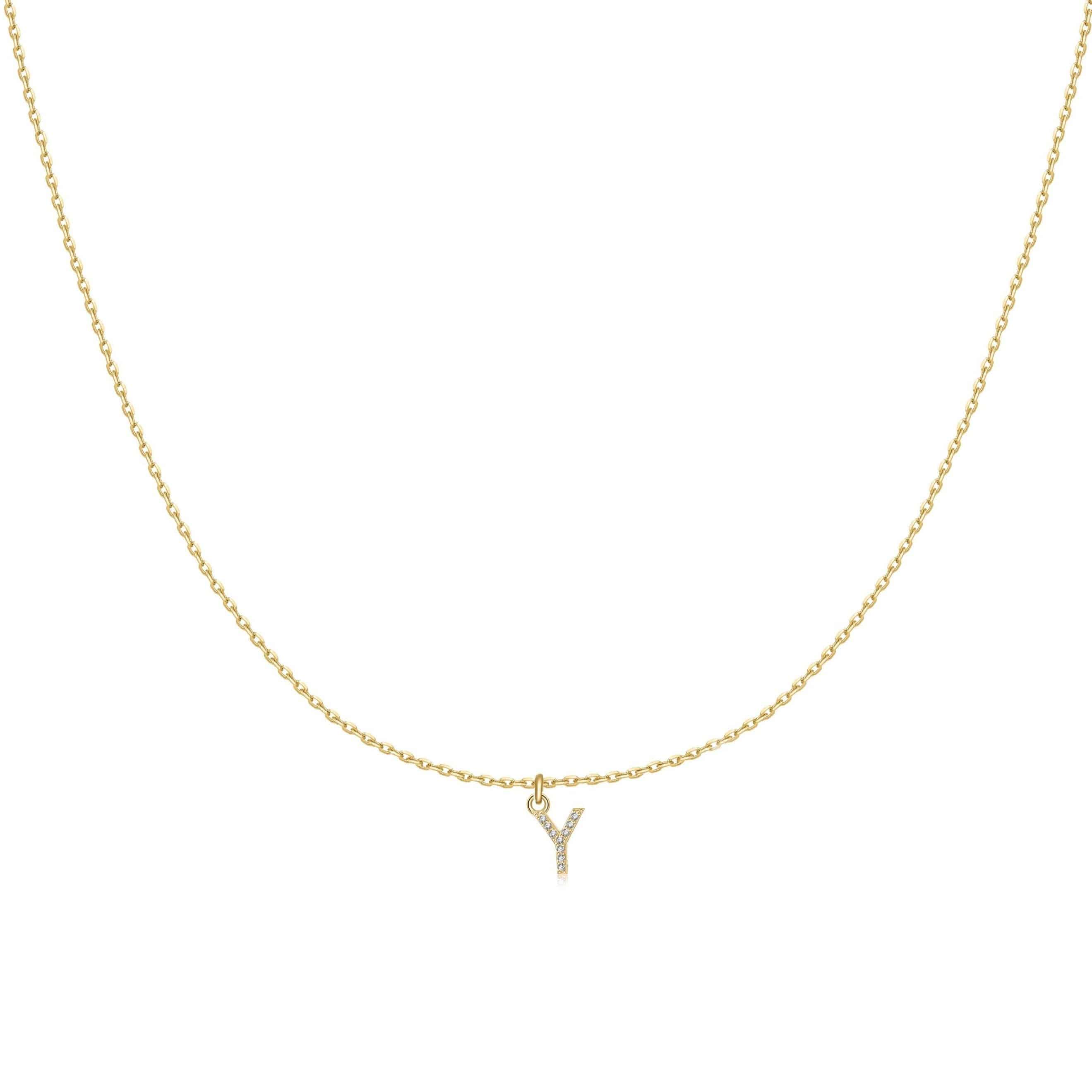 "Kleiner Anfangsbuchstabe" Halskette - Emily Schmuck