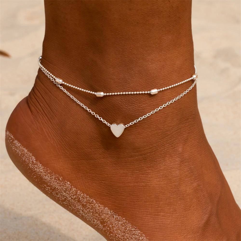 "Liebe" Fußkettchen - Emily Schmuck