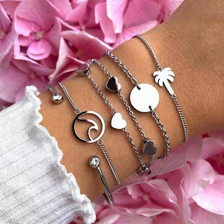 "Love" Armband ~Silber/Gold - Emily Schmuck