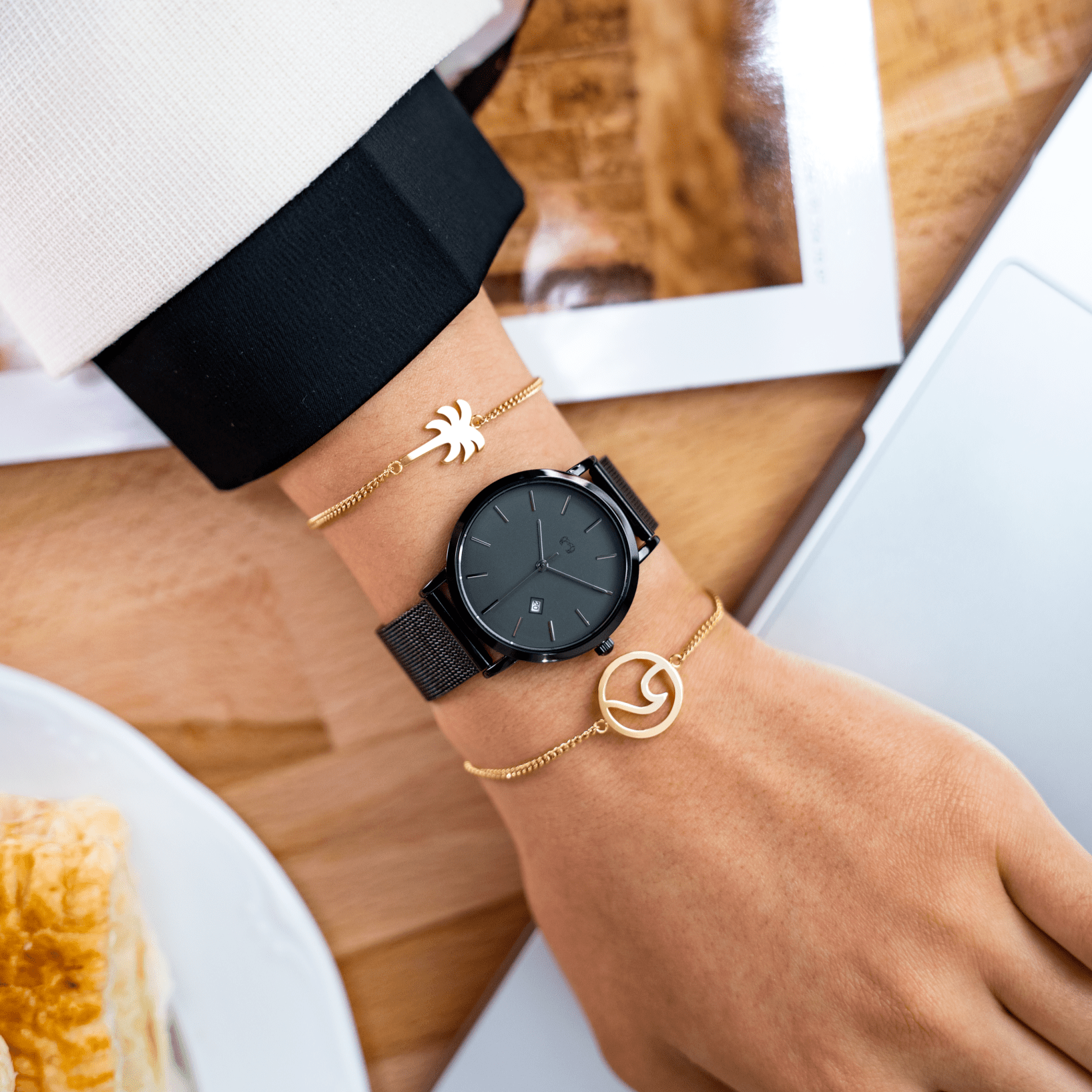 "Palmenbaum" Armband  ~Silber/Gold - Emily Schmuck