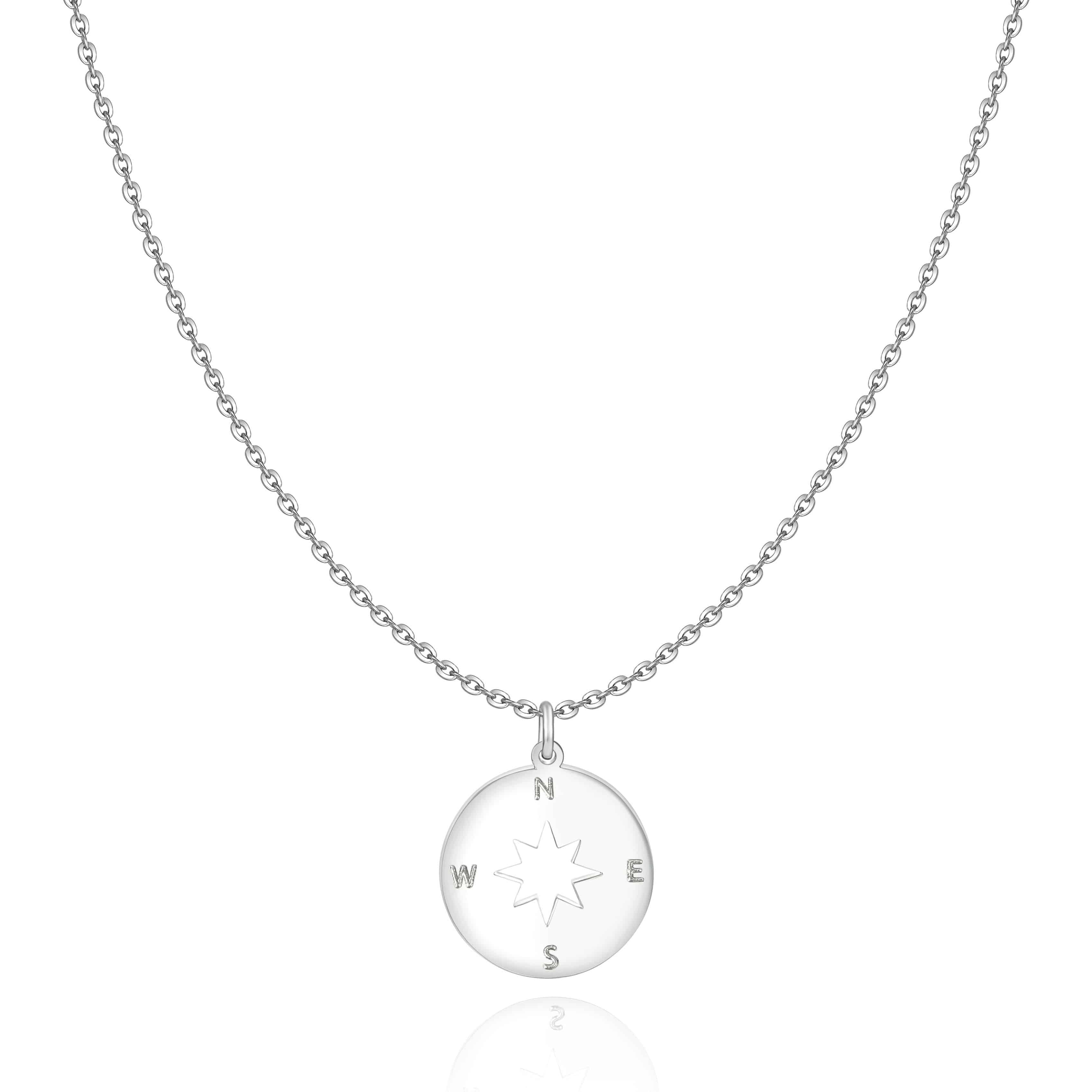 "Rose der Winde" Halskette ~Silber/Gold/Rose Gold - Emily Schmuck