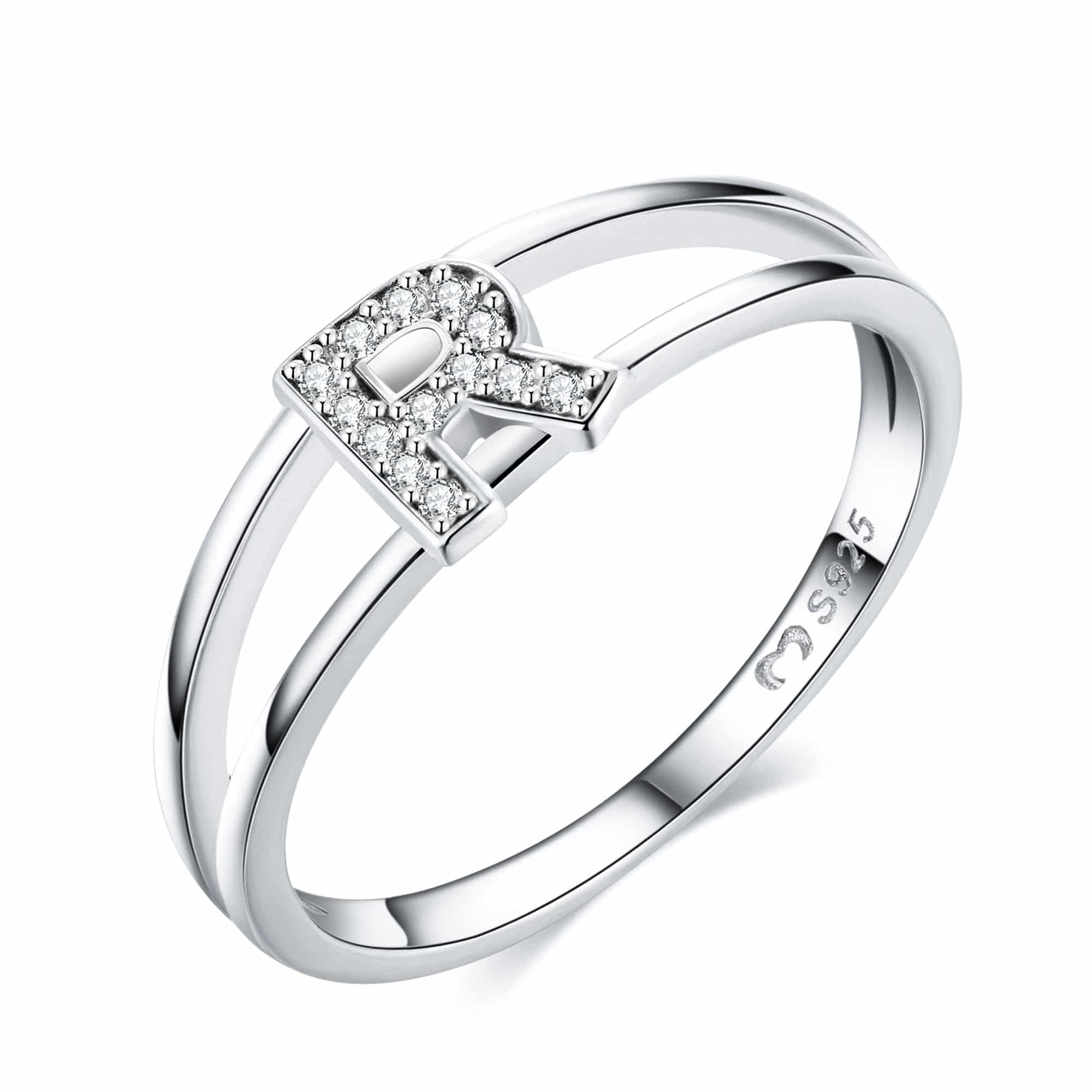 "Silberne Initialen" Ring - Emily Schmuck