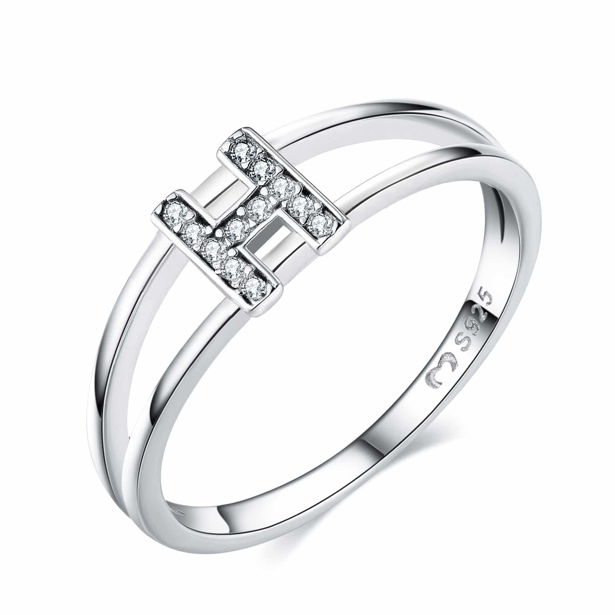 "Silberne Initialen" Ring - Emily Schmuck