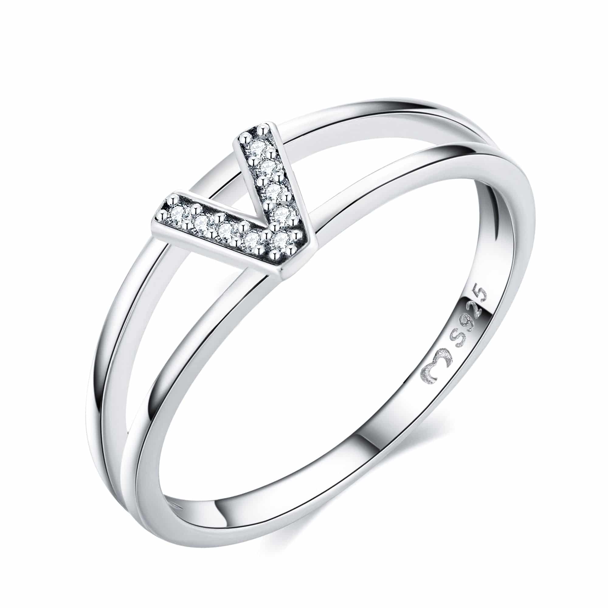 "Silberne Initialen" Ring - Emily Schmuck