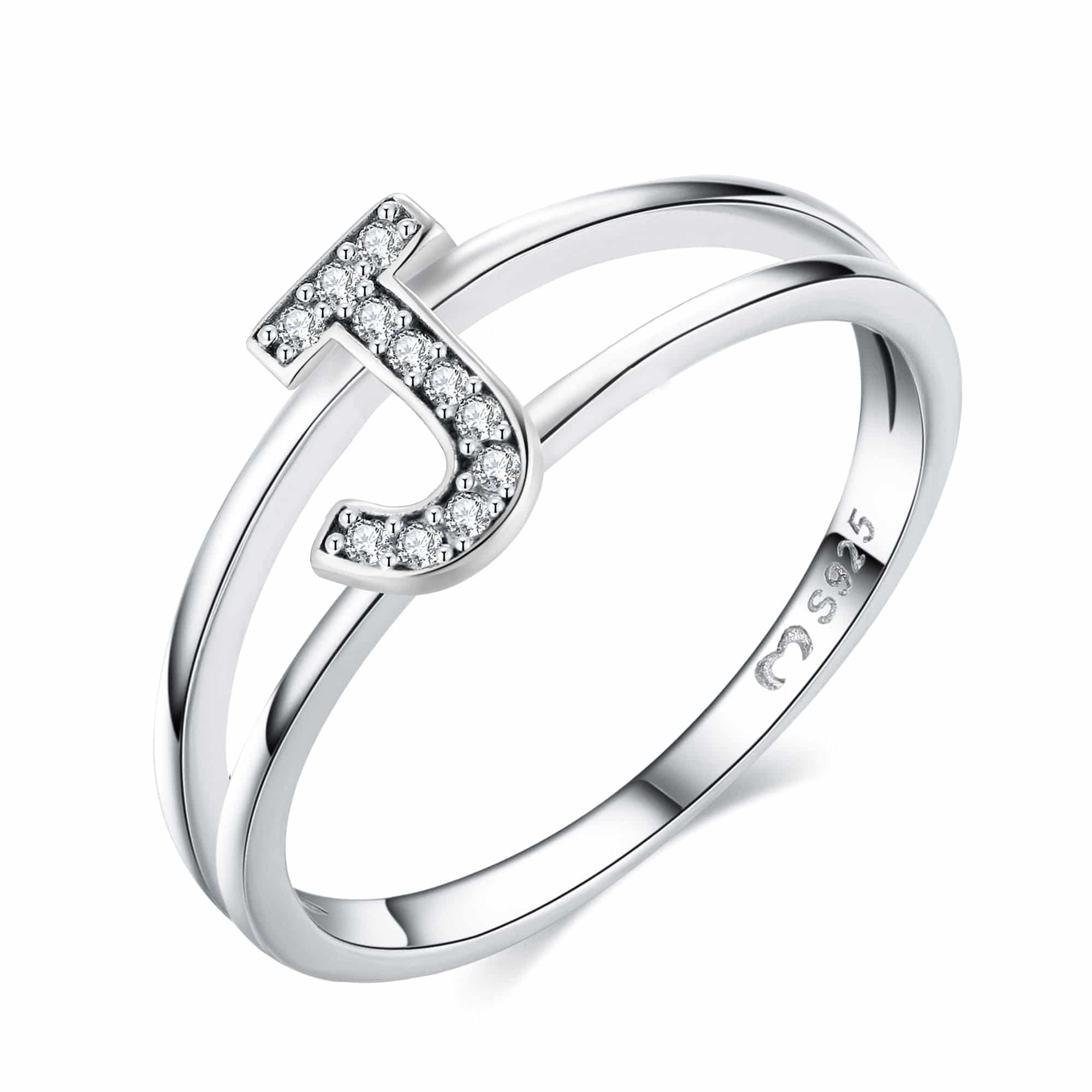 "Silberne Initialen" Ring - Emily Schmuck