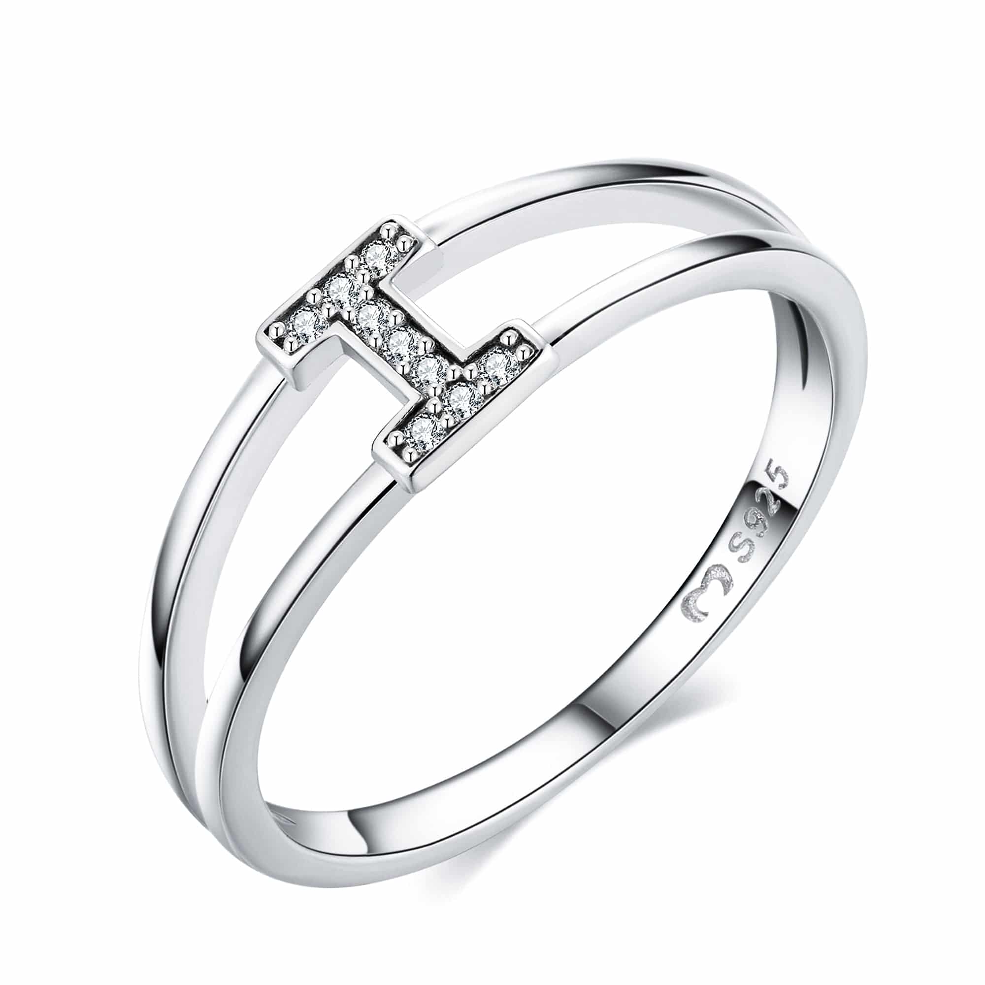 "Silberne Initialen" Ring - Emily Schmuck