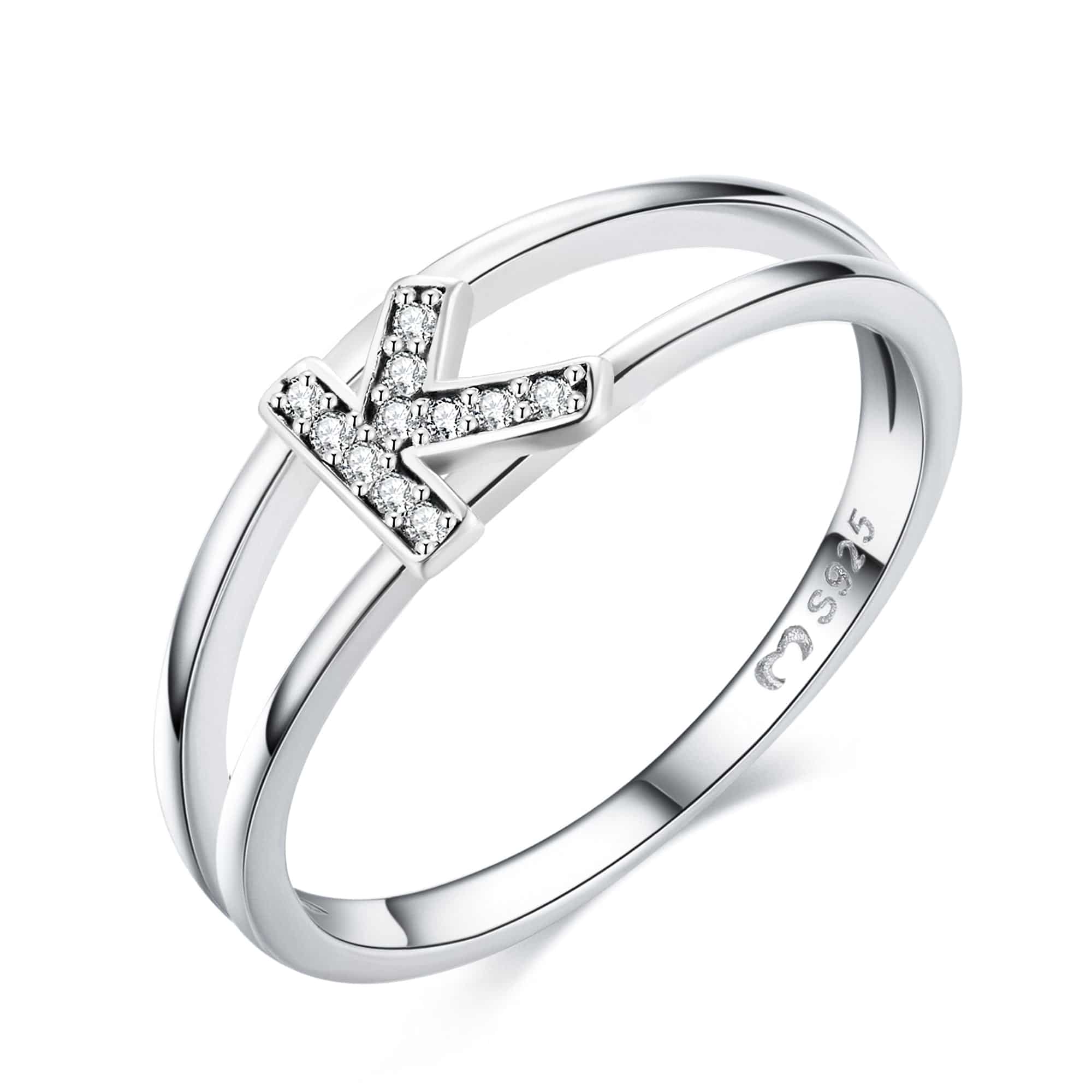 "Silberne Initialen" Ring - Emily Schmuck