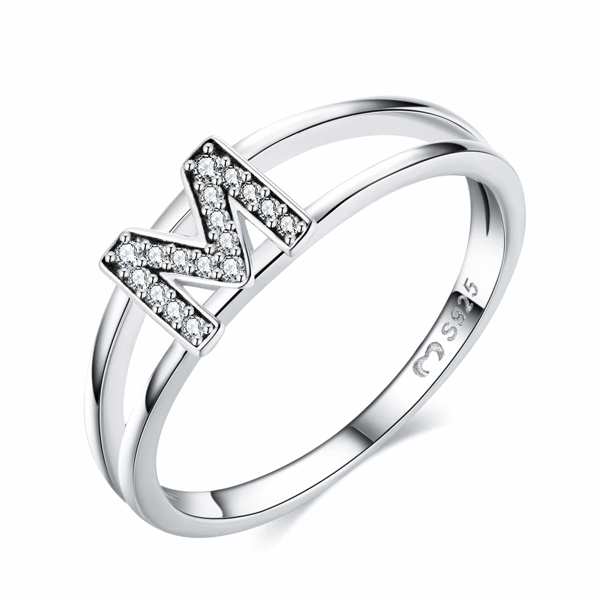 "Silberne Initialen" Ring - Emily Schmuck